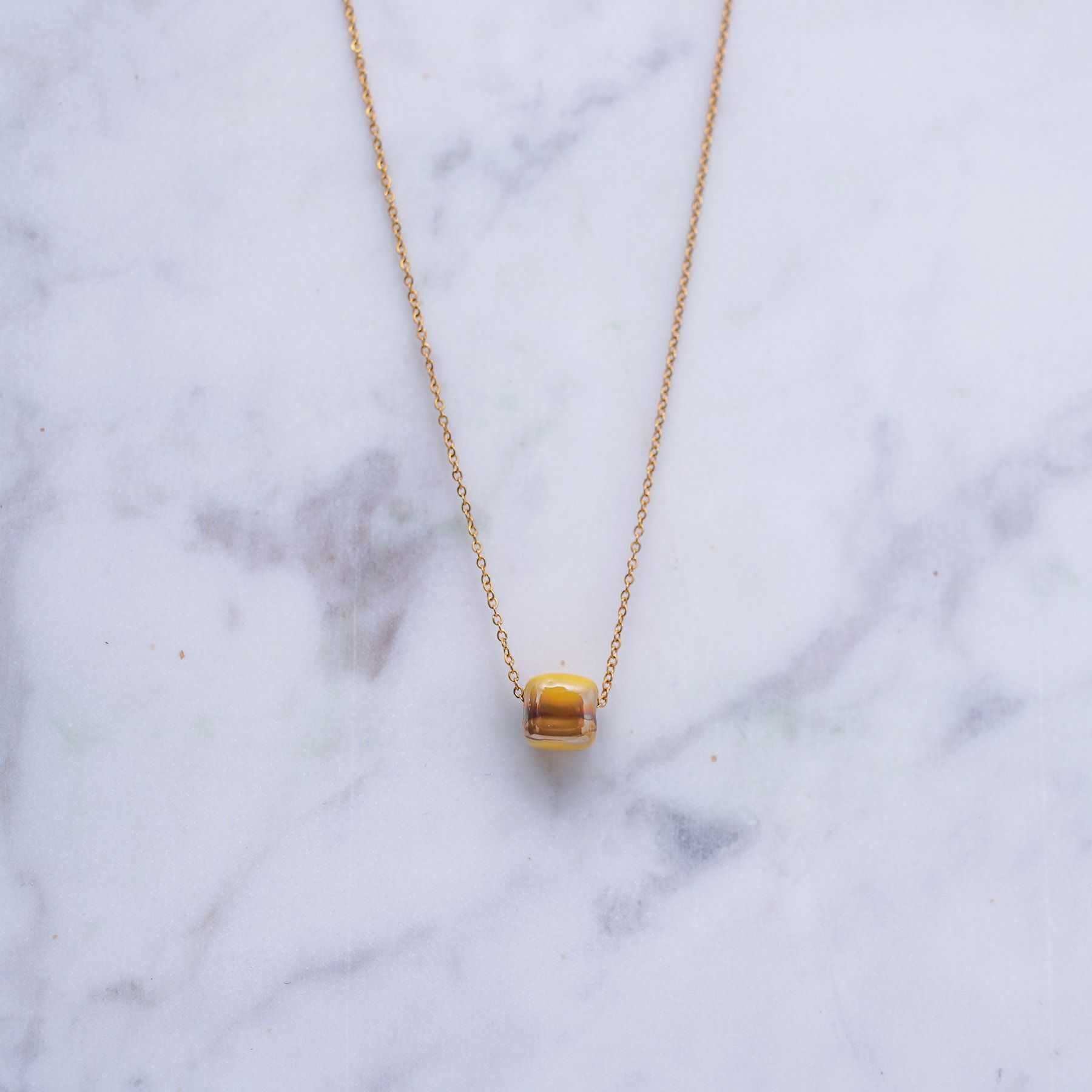 KIVOS NECKLACE MINI - GOLD & YELLOW