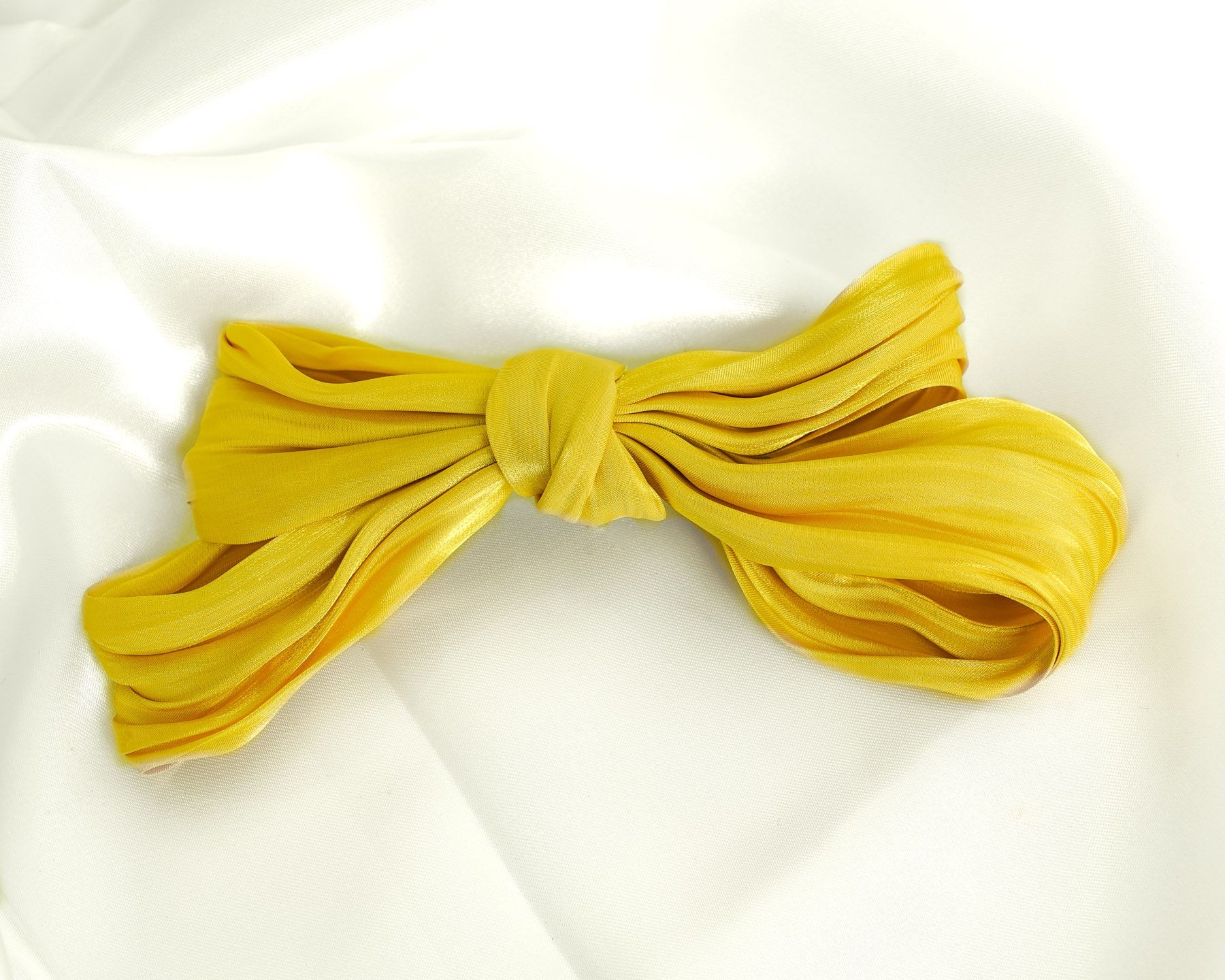 FELICIA HAIR BOW - GLITTER YELLOW ' - ' ΚΛΙΠ  ΜΑΛΛΙΩΝ