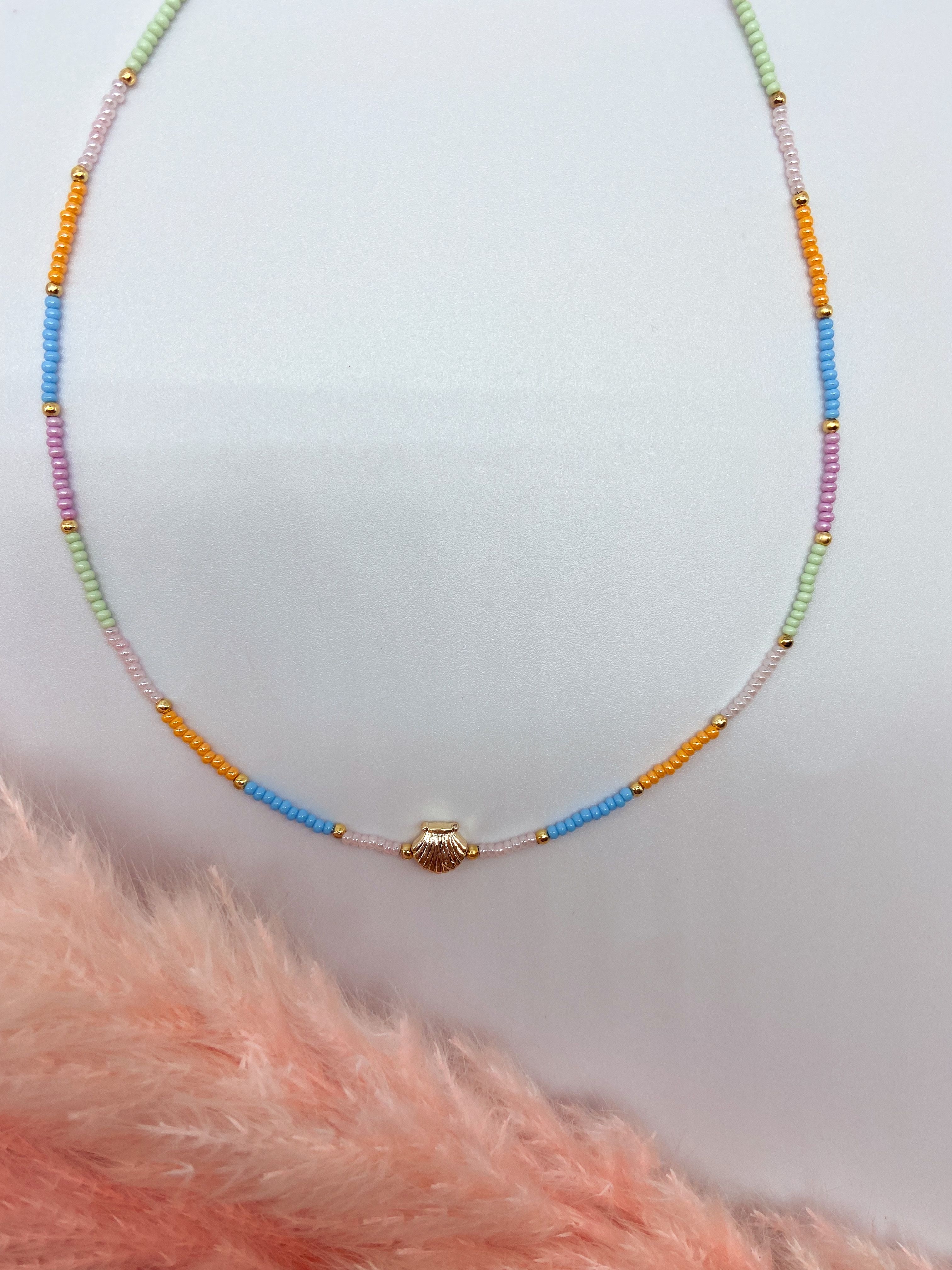 STARFISH NECKLACE - COLOURFUL ' - ' ΜΕ ΧΑΝΤΡΕΣ
