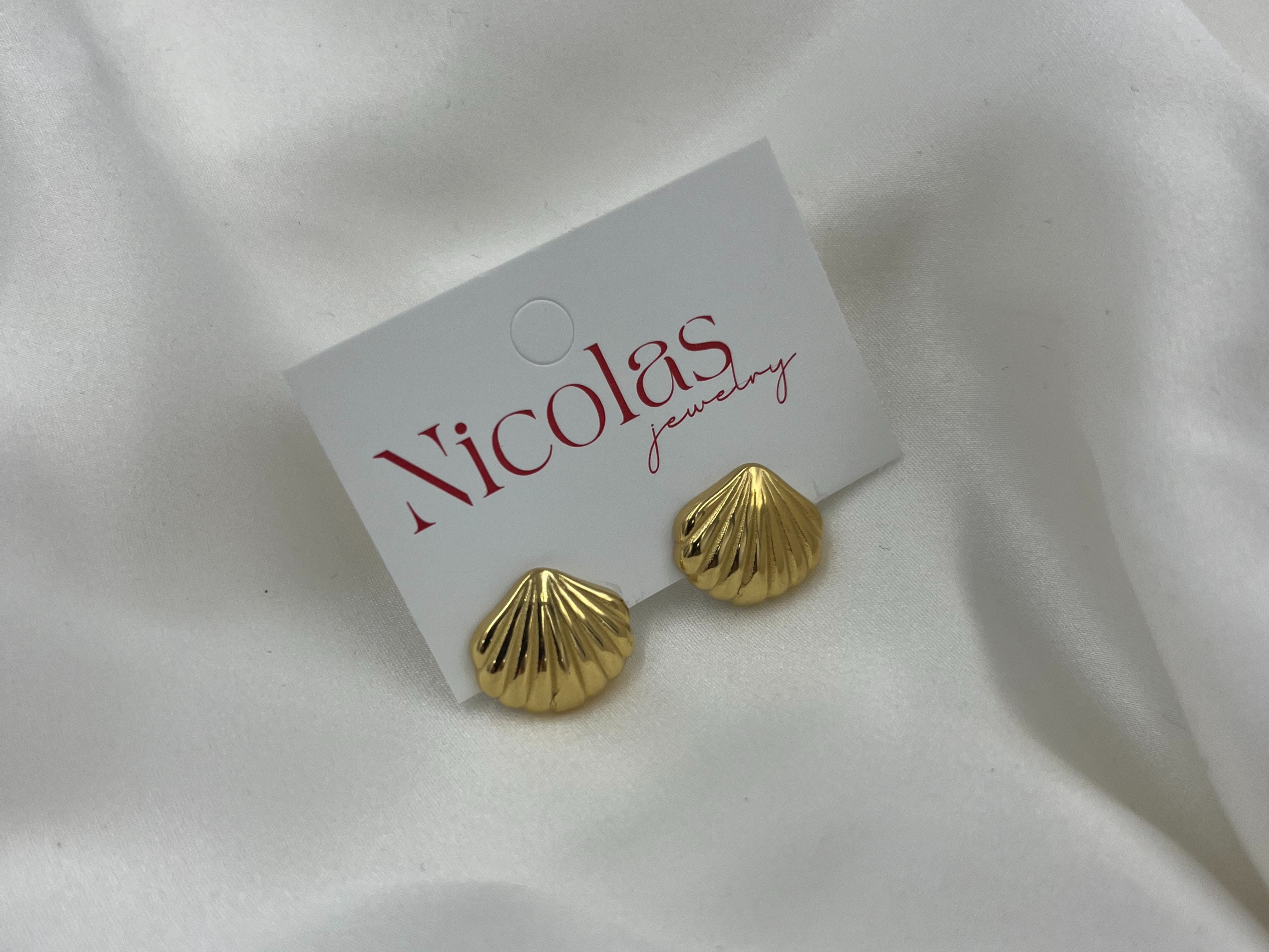 MINI SHELLS GOLD EARRINGS ' - ' ΚΡΕΜΑΣΤΑ
