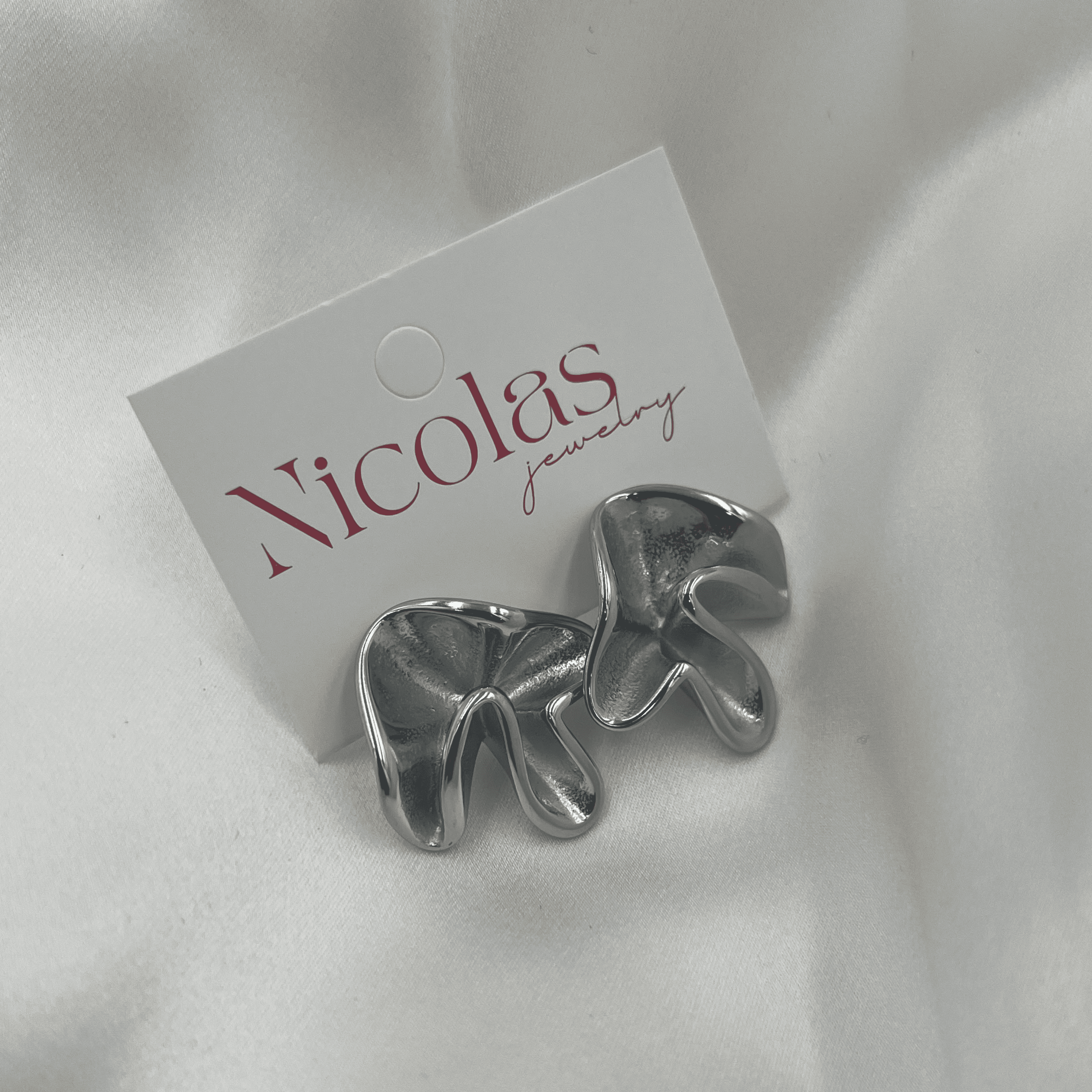 ABSTRACTO SILVER EARRINGS