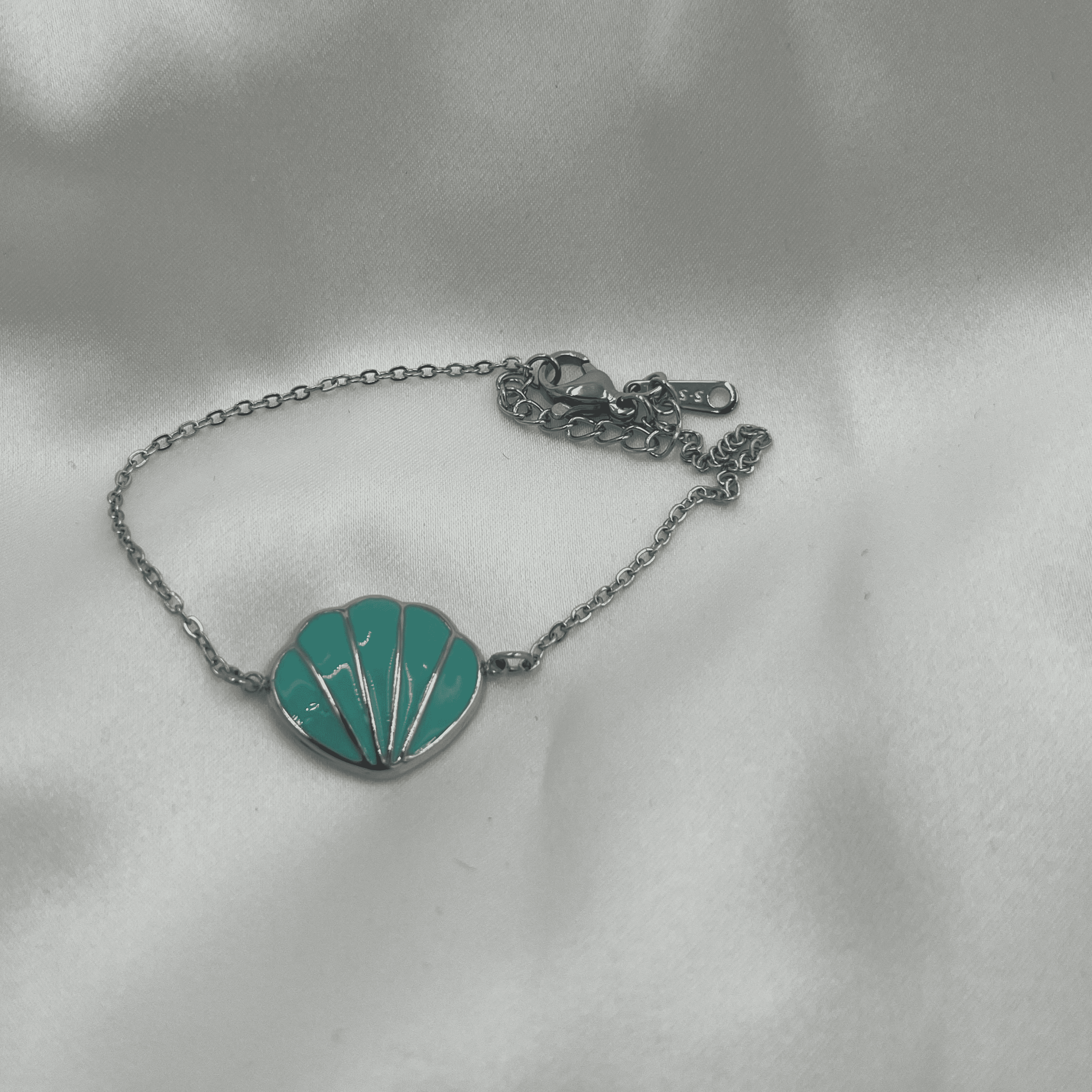 AQUA BLUE SILVER BRACELET