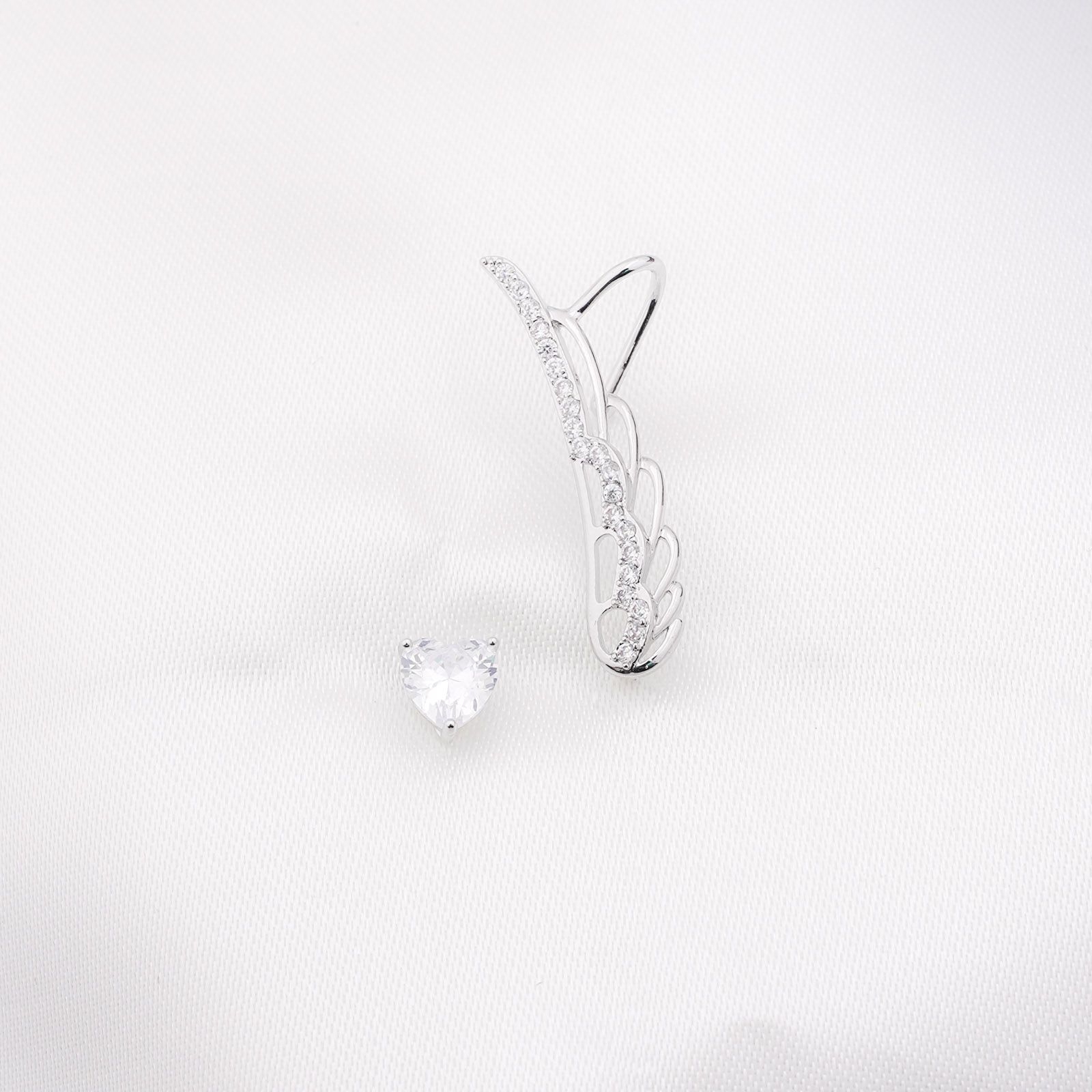 ANGELS WINGS CLIMBER EARRING - SILVER ' - ' CLIMBERS