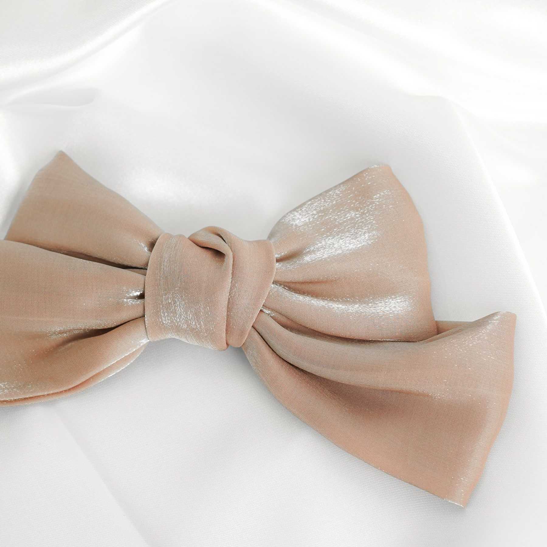 FELICIA HAIR BOW - GLITTER LIGHT PURPLE