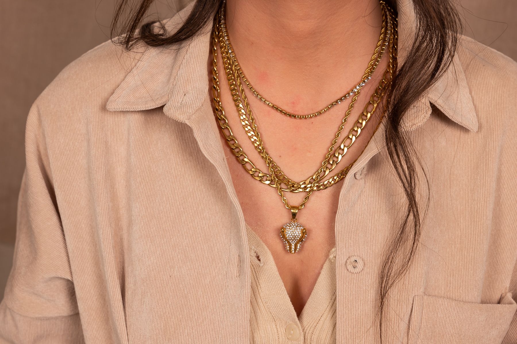 BASILISK NECKLACE - GOLD ' - ' ΜΕΝΤΑΓΙΟΝ