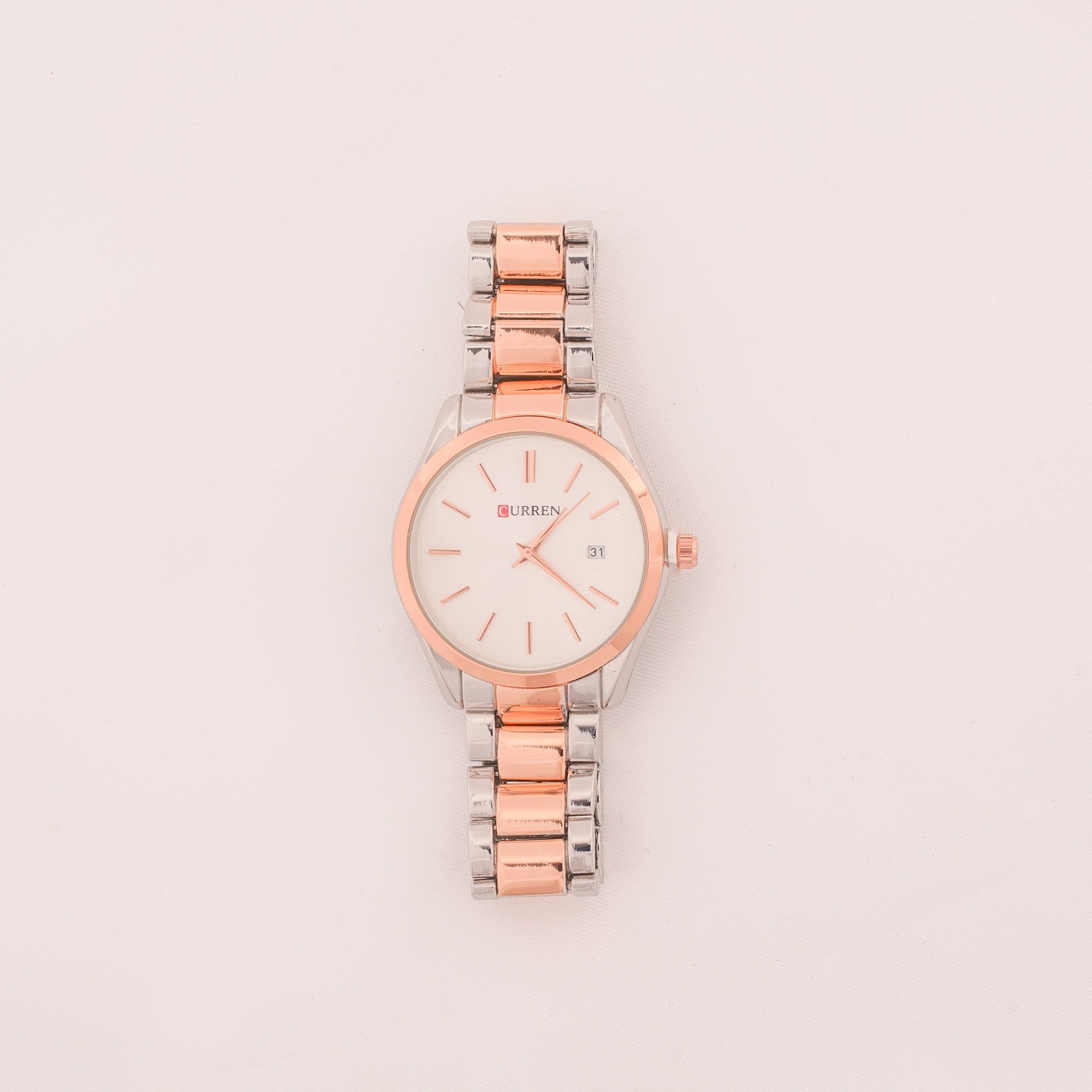 CURREN WATCH - SILVER & ROSE GOLD ' - ' ΡΟΛΟΓΙΑ