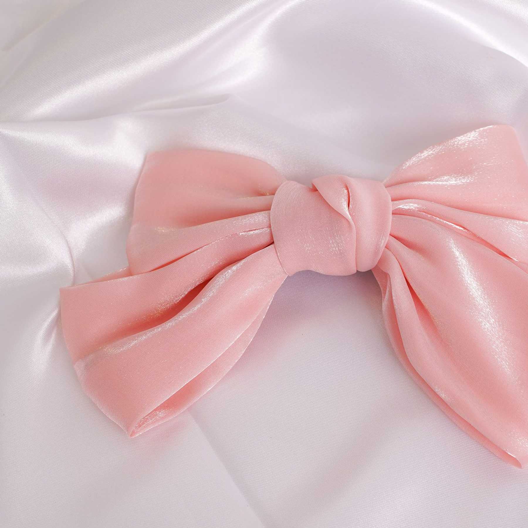 FELICIA HAIR BOW - GLITTER PINK