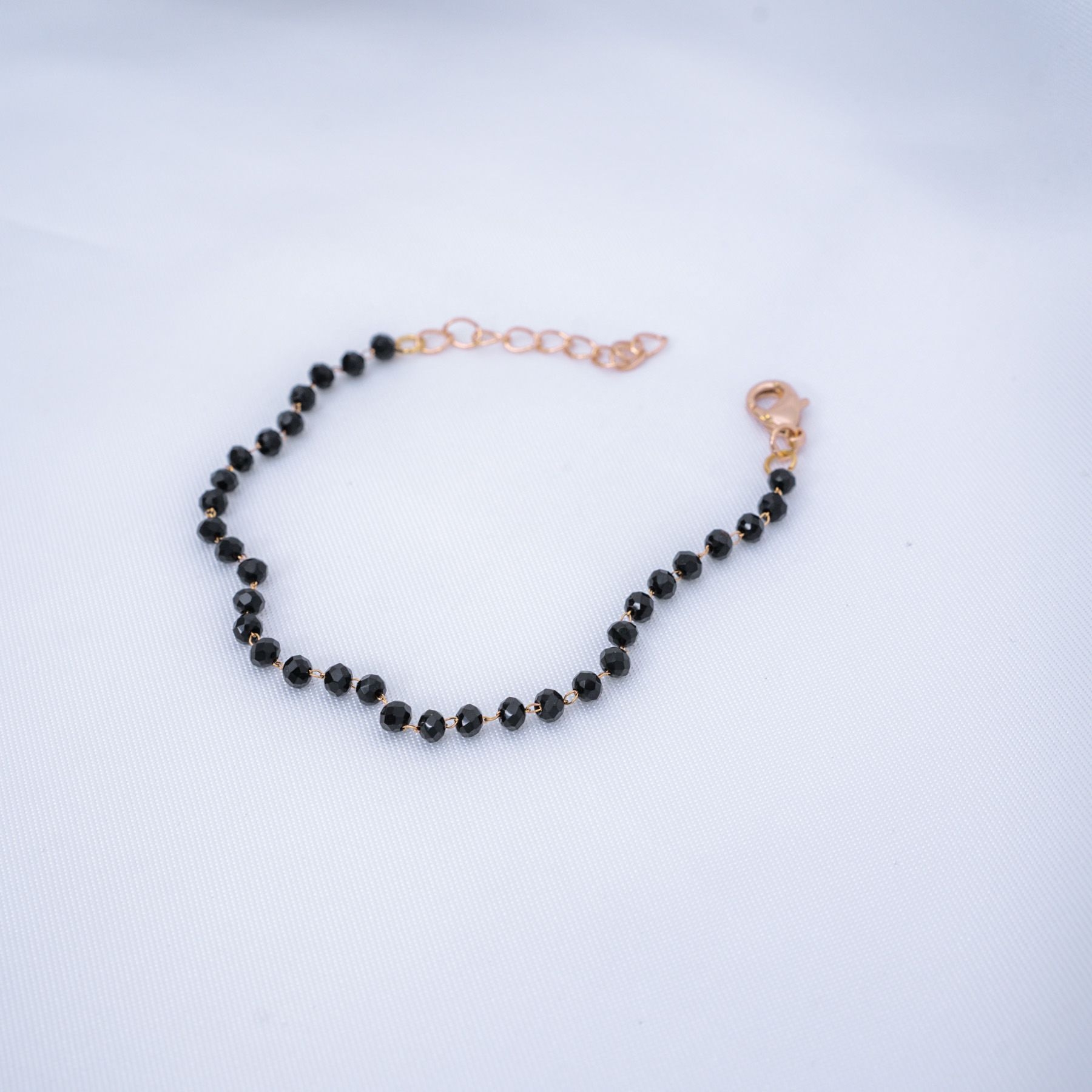 SHIRIN BRACELET - ROSE GOLD & BLACK ' - ' ΧΕΡΙΟΥ