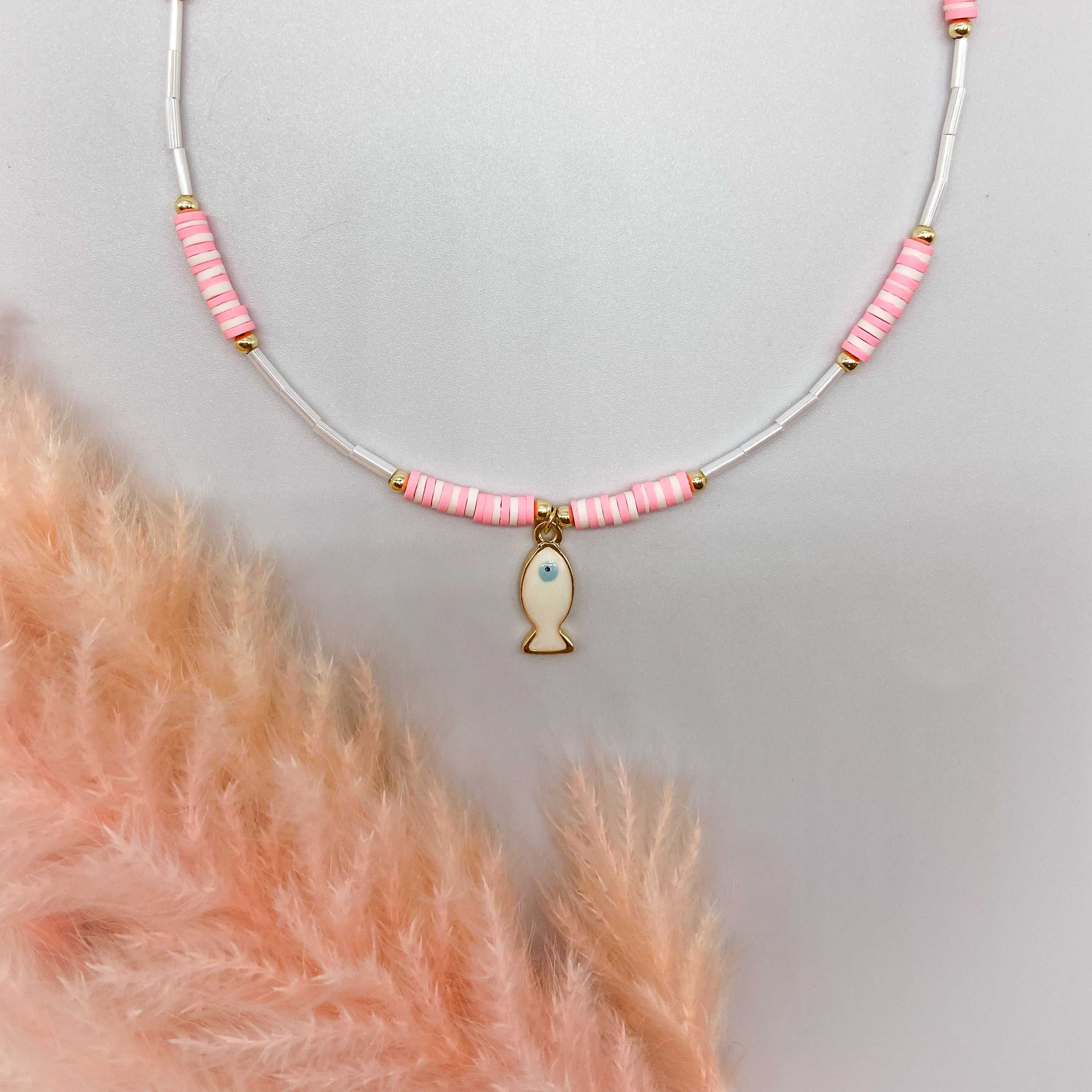 ARIEL NECKLACE - LIGHT PINK 