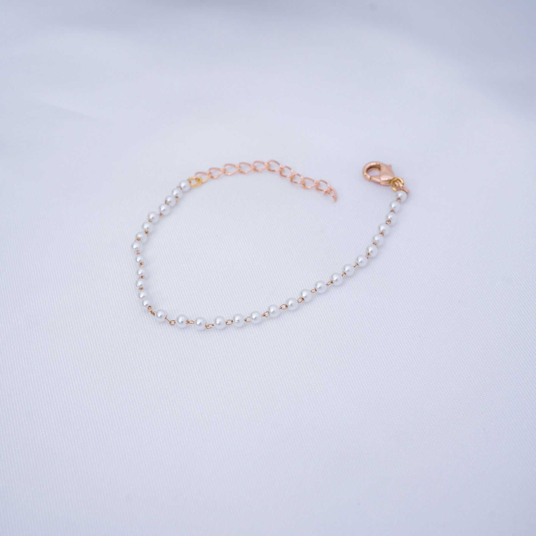 SHIRIN BRACELET -  ROSE GOLD & WHITE
