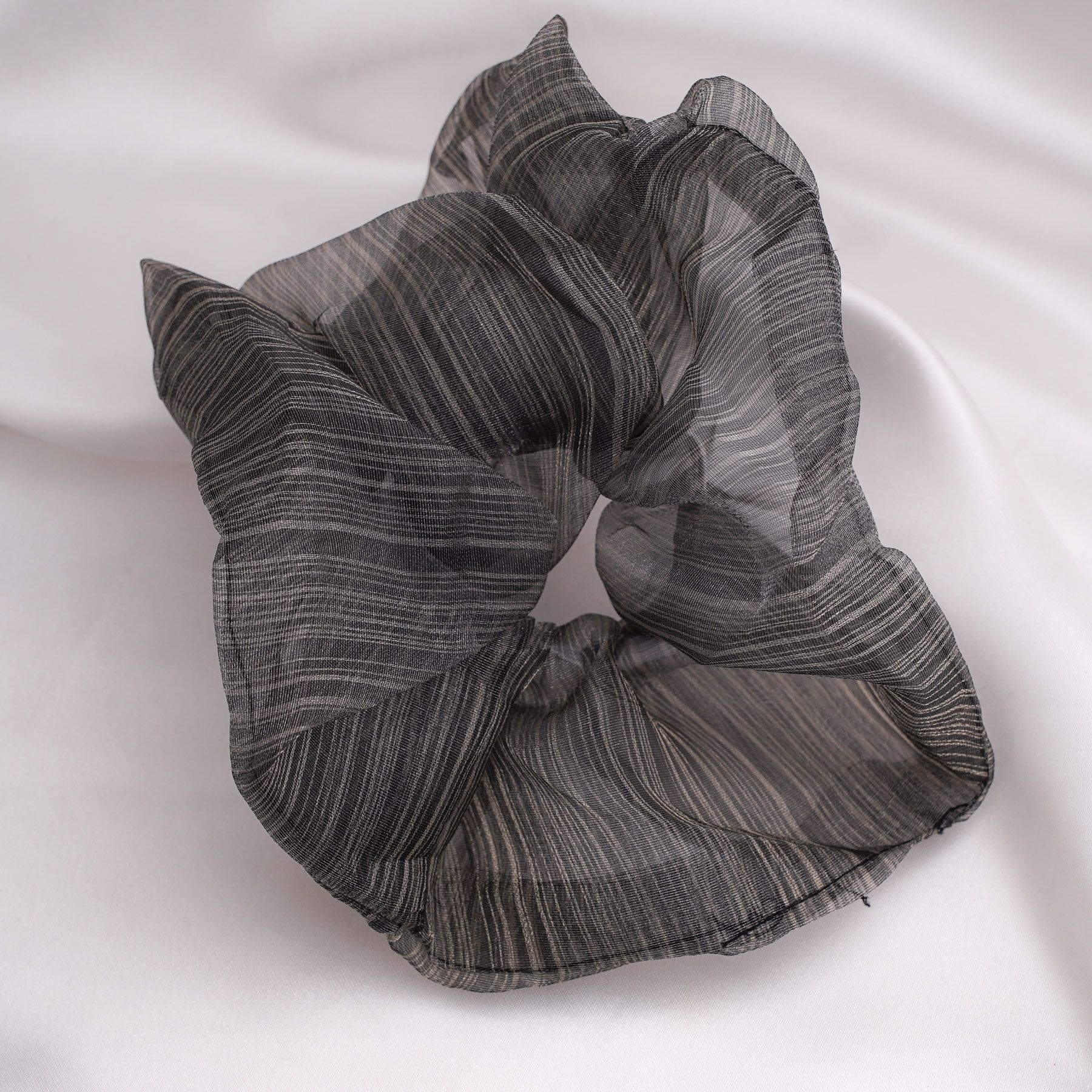 BELLARINA SCRUNCHIE - DARK GREY  ' - ' SCRUNCHIES