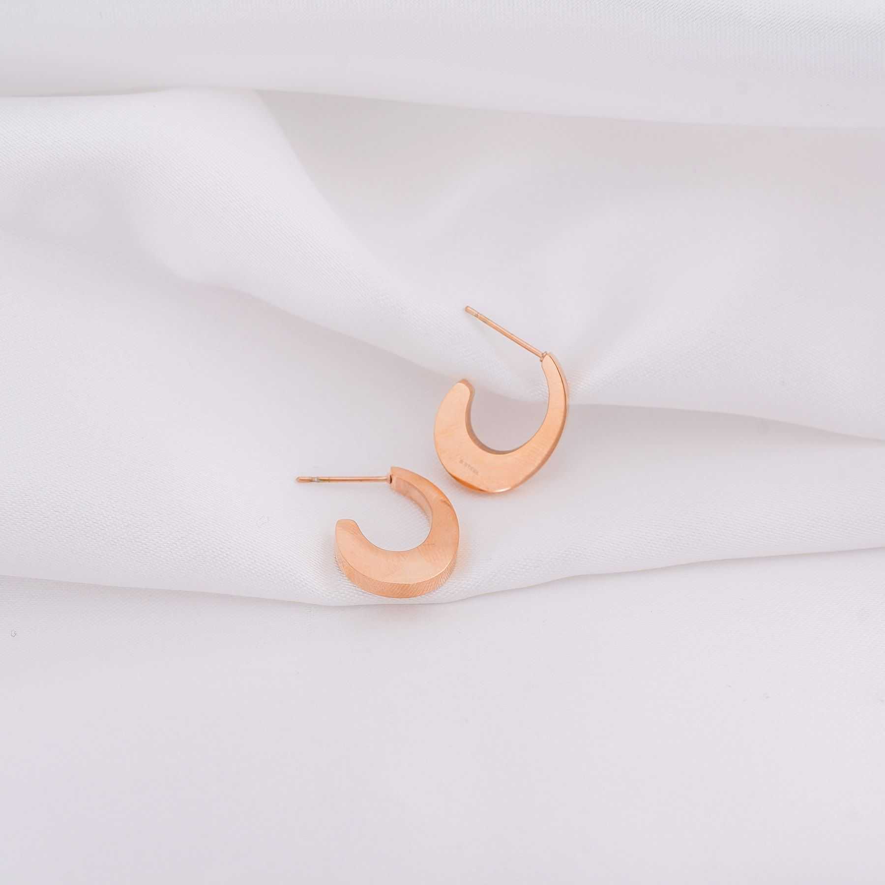 FOLEGANDROS  HOOPS - ROSE GOLD