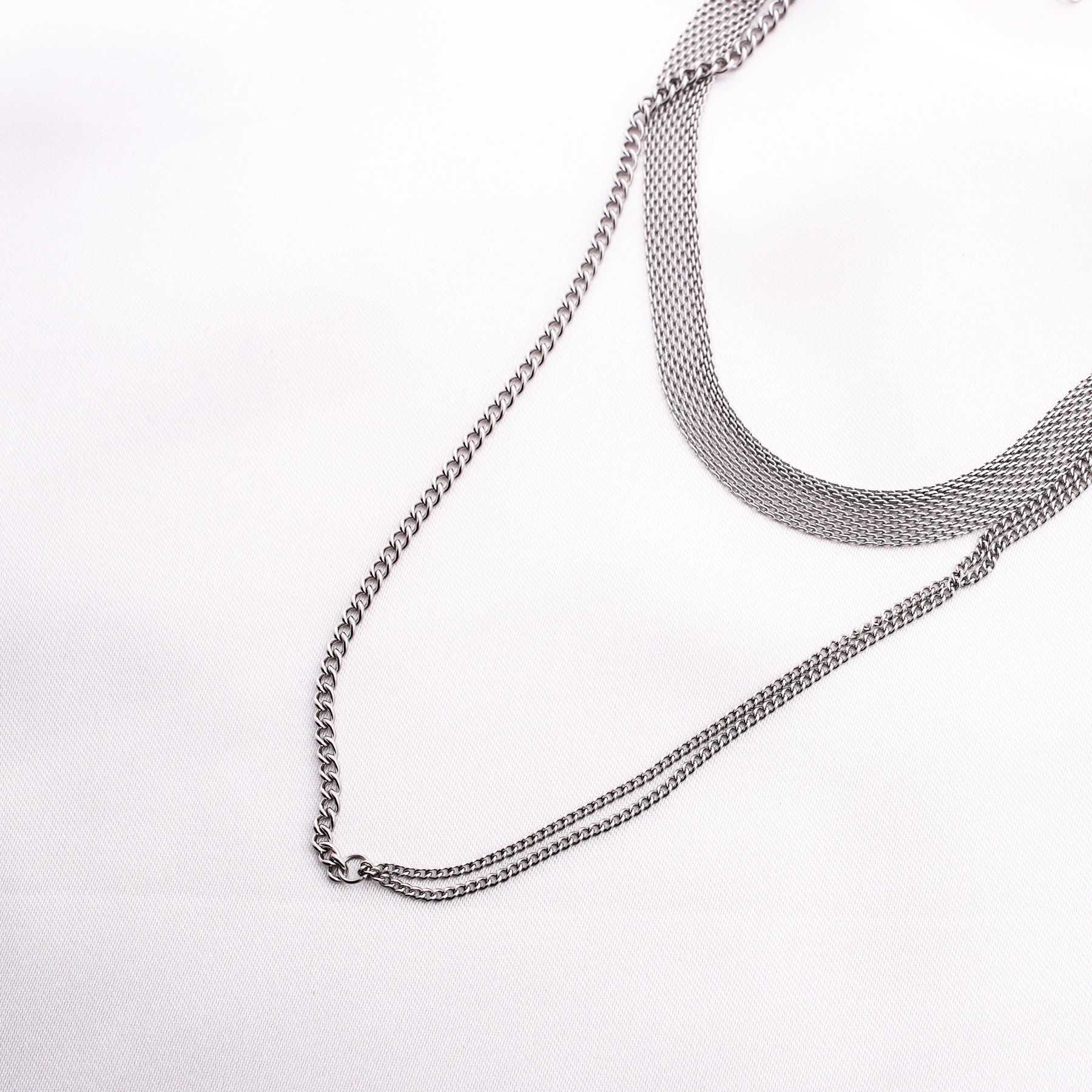 LEGACY CHOKER & DOUBLE NECKLACE - SILVER ' - ' ΑΛΥΣΙΔΕΣ