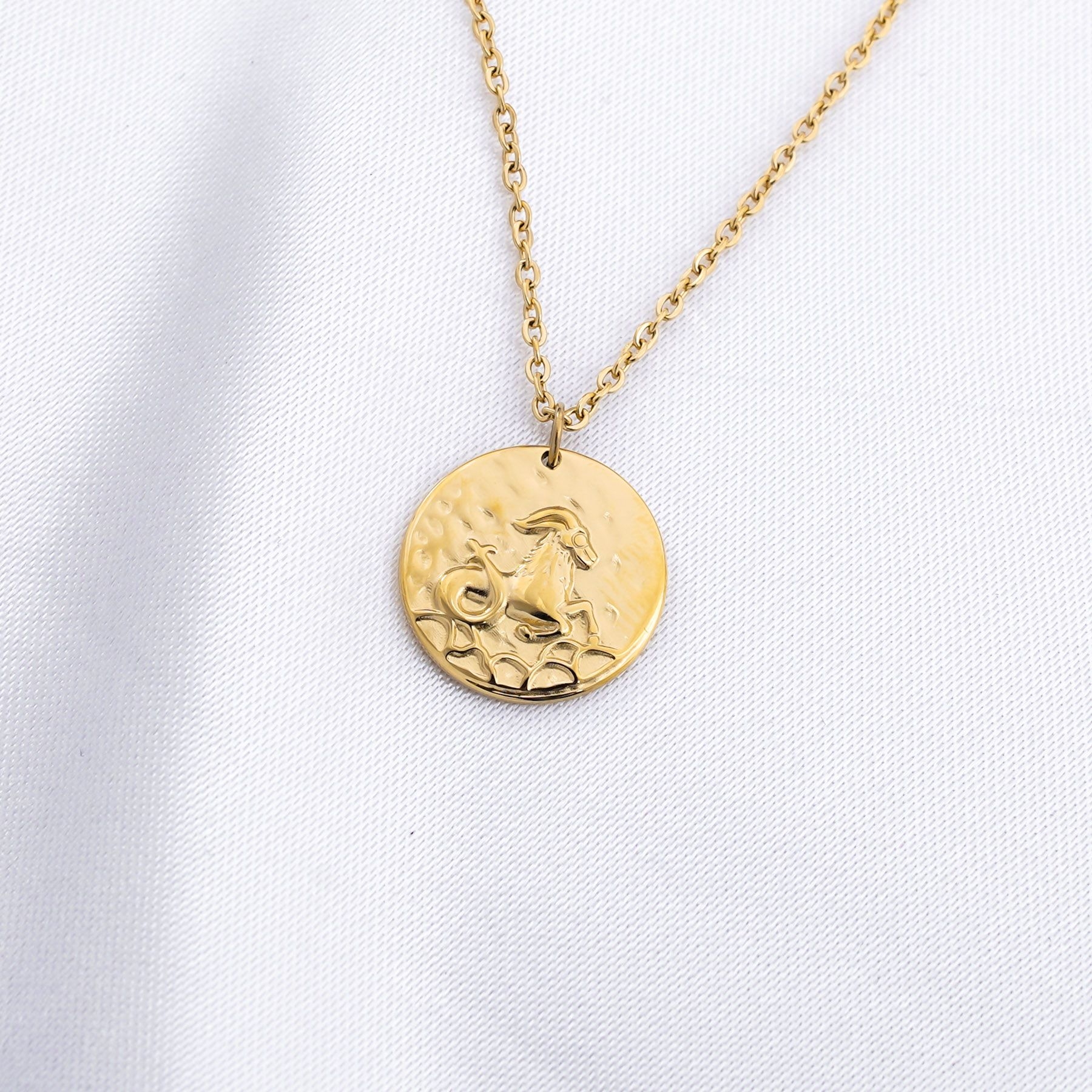 ZODIAC SIGN NECKLACE - ΑΙΓΟΚΕΡΩΣ ΧΡΥΣΟ ' - ' ΖΩΔΙΑ