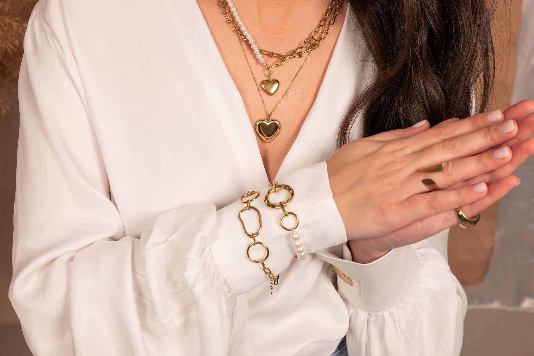 HEART AND SOUL NECKLACE - GOLD ' - ' ΜΕΝΤΑΓΙΟΝ