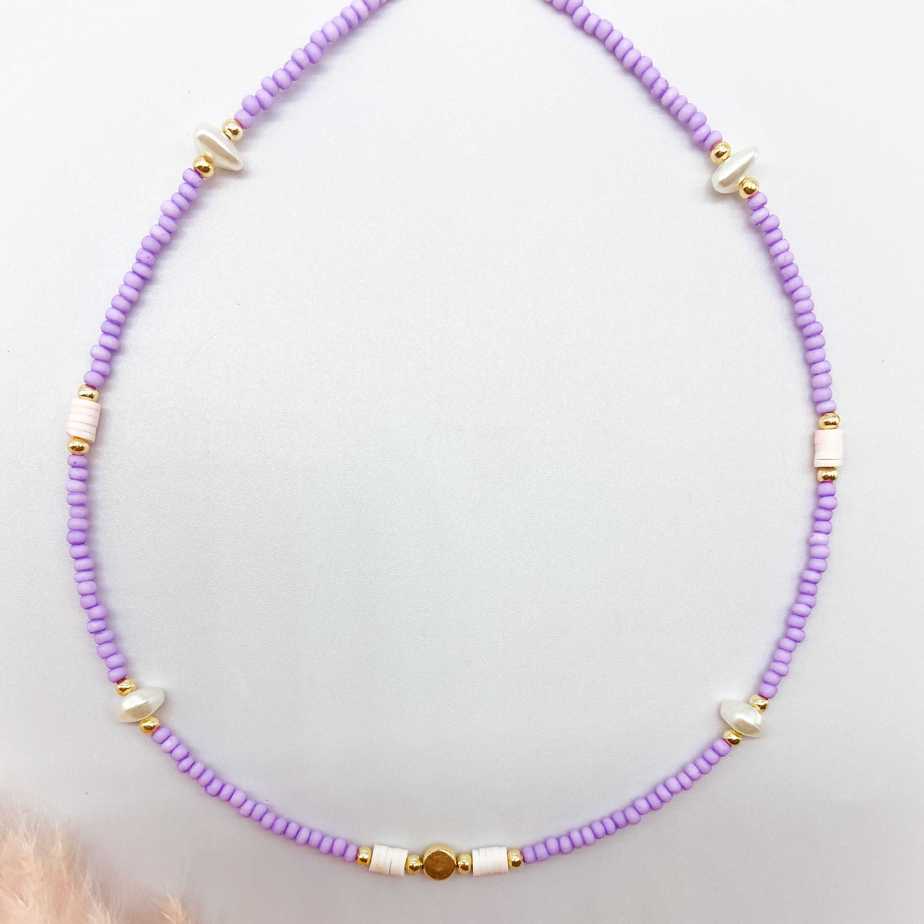 SUNSHINE NECKLACE - LIGHT PURPLE 