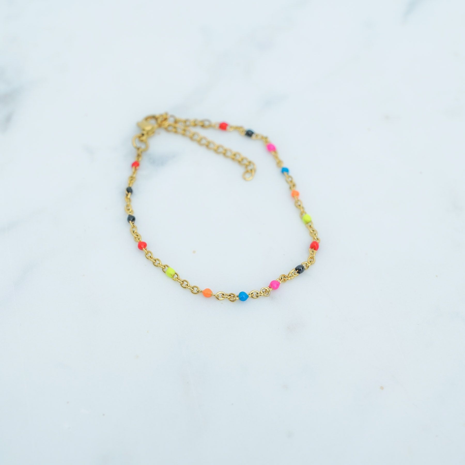 ROSE ANKLET - COLOURFUL GOLD ' - ' ΠΟΔΙΟΥ