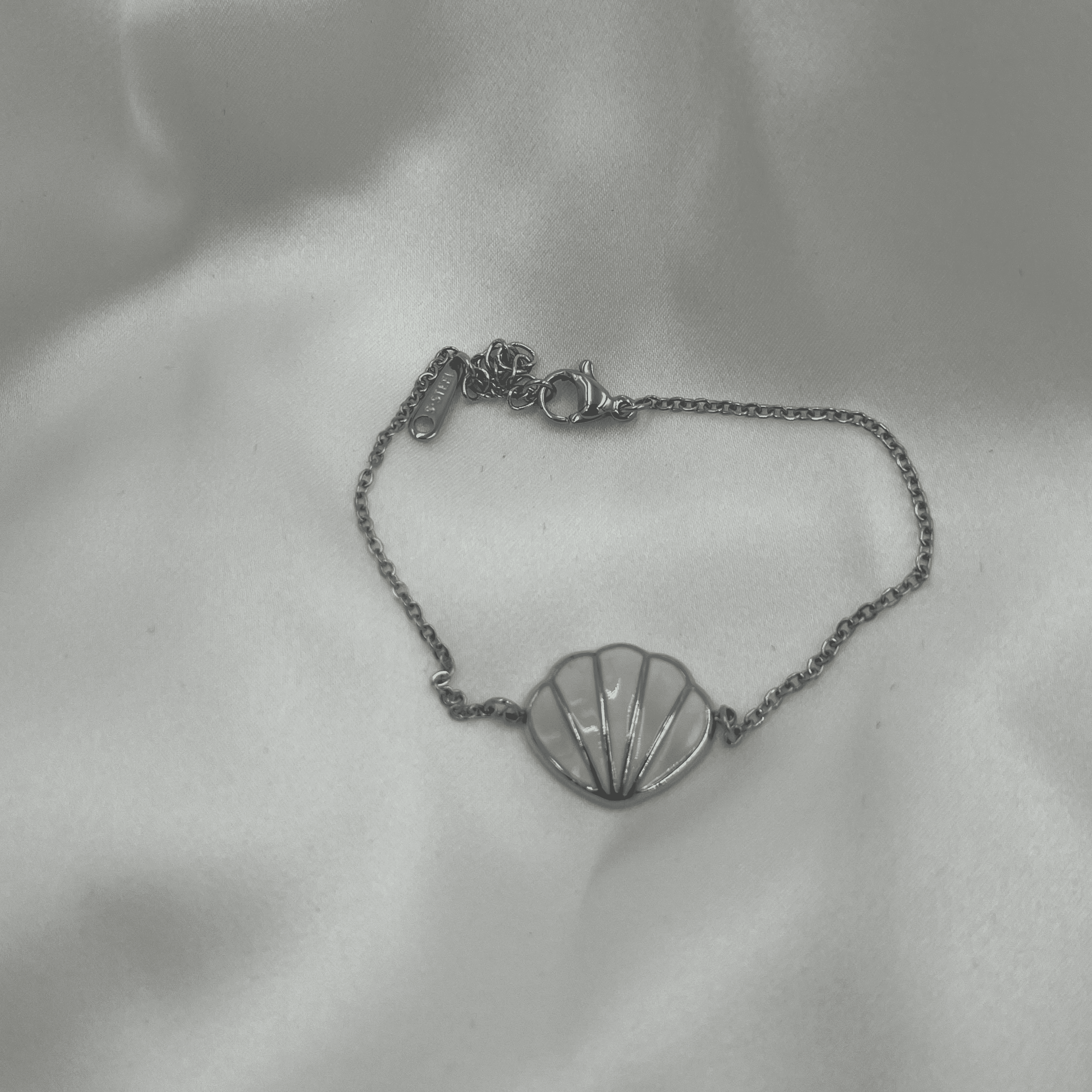 AQUA WHITE SILVER BRACELET