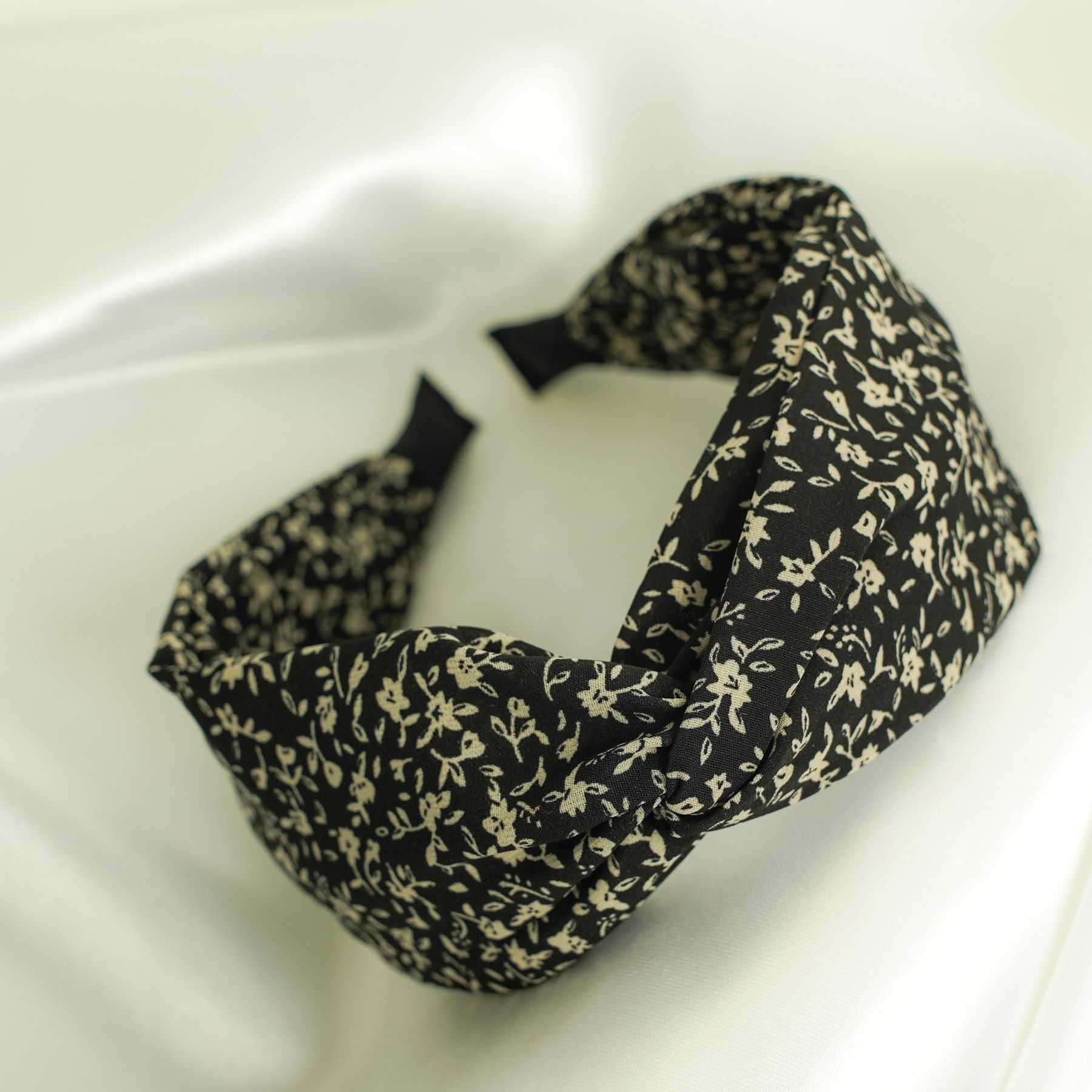 FLEUR HEADBAND - BLACK 