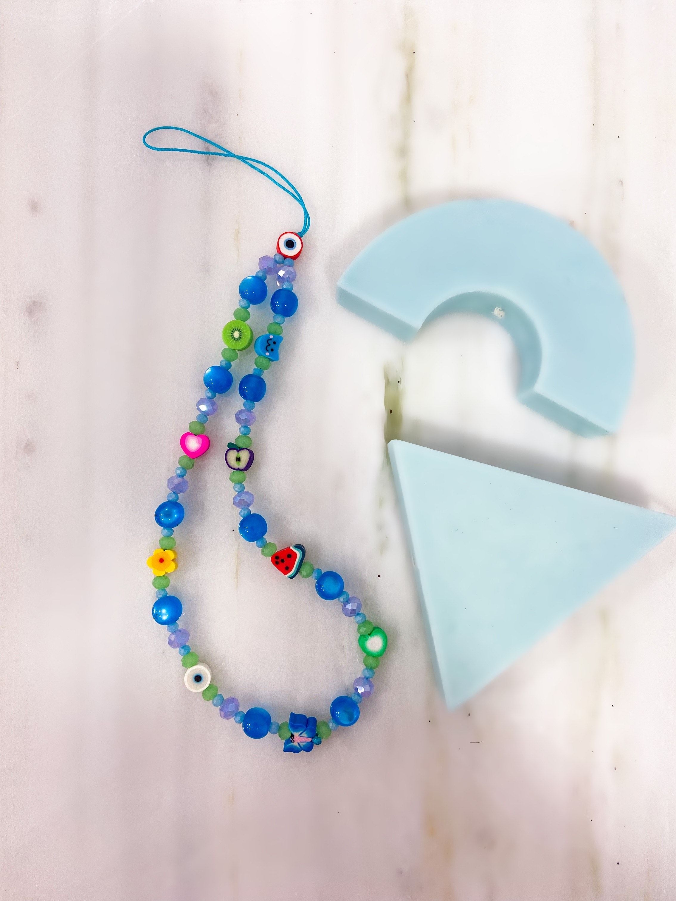 SUMMER WAVES PHONE STRAP - BLUE ' - ' ΑΛΥΣΙΔΕΣ ΚΙΝΗΤΟΥ