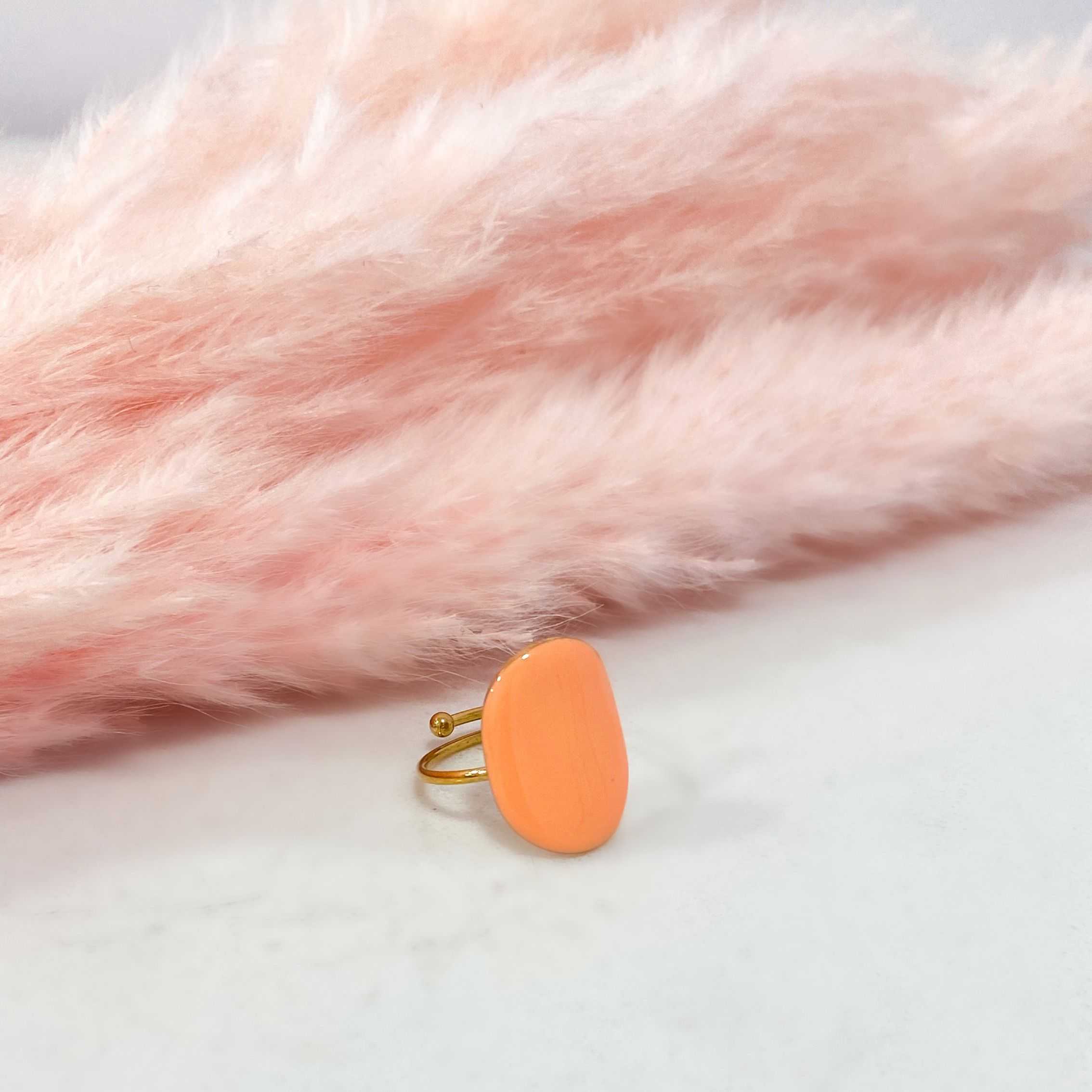 CARAMEL RING - GOLD & ORANGE