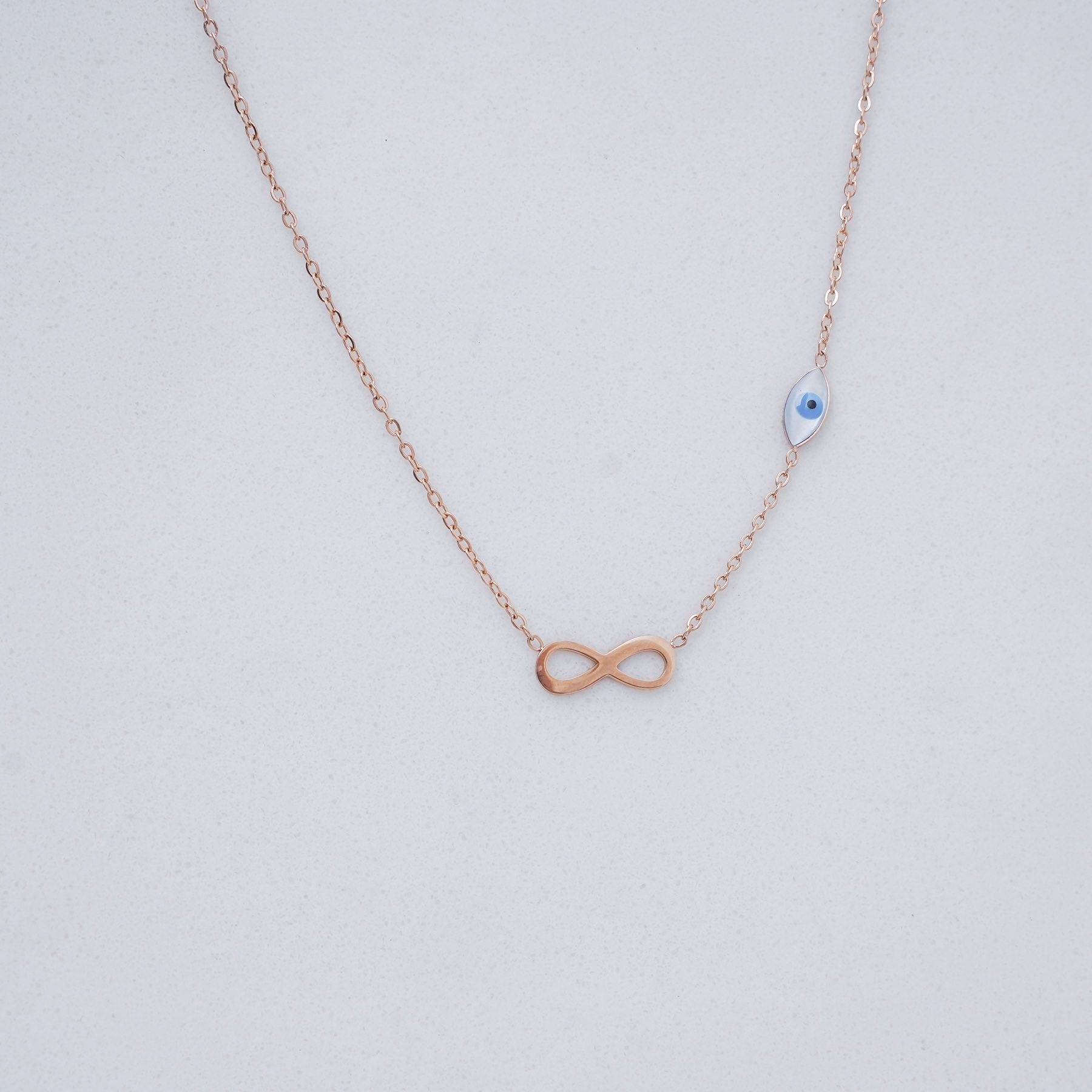 INFINITELY NECKLACE - ROSE GOLD ' - ' ΜΕΝΤΑΓΙΟΝ