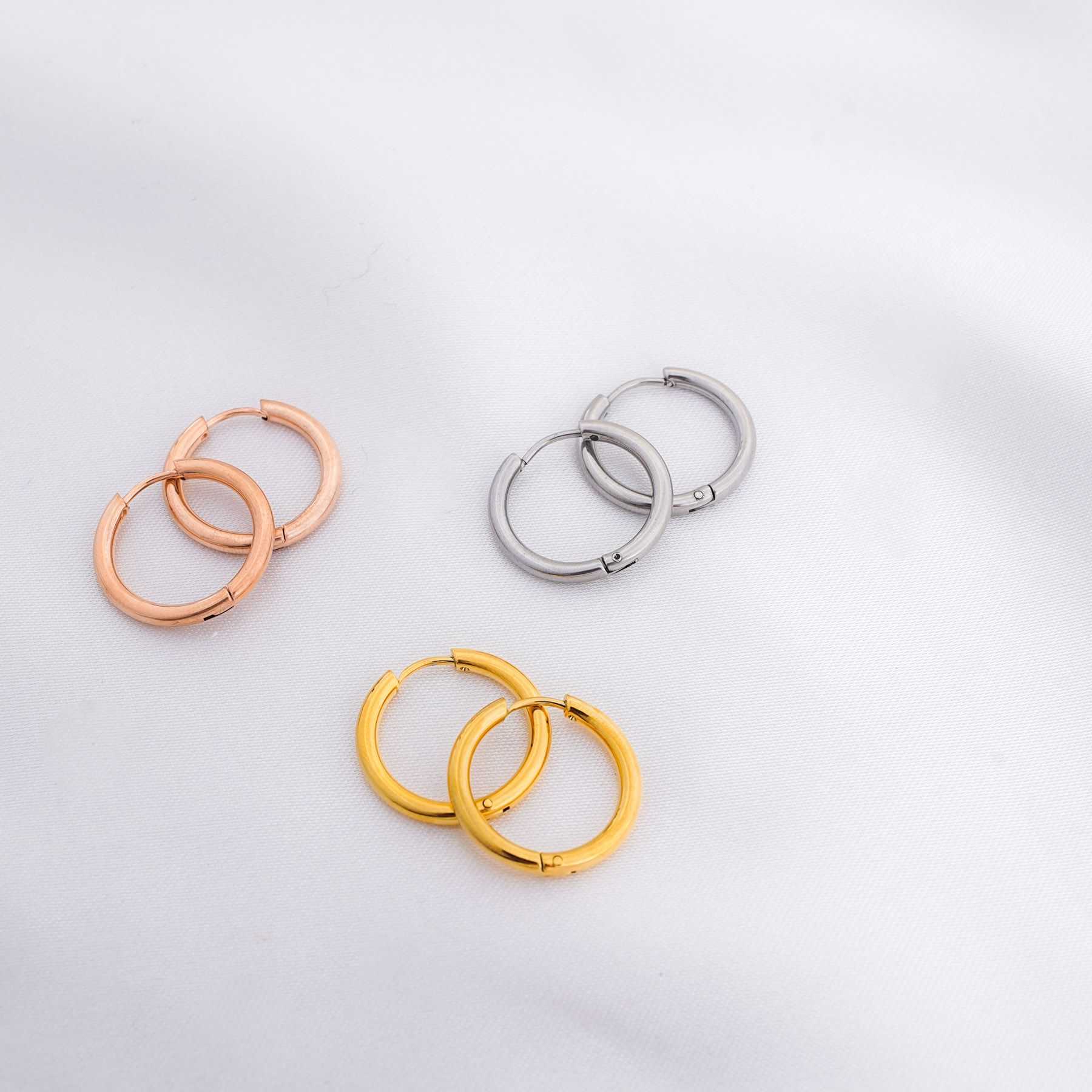 ESTRELLA HOOPS - ROSE GOLD 