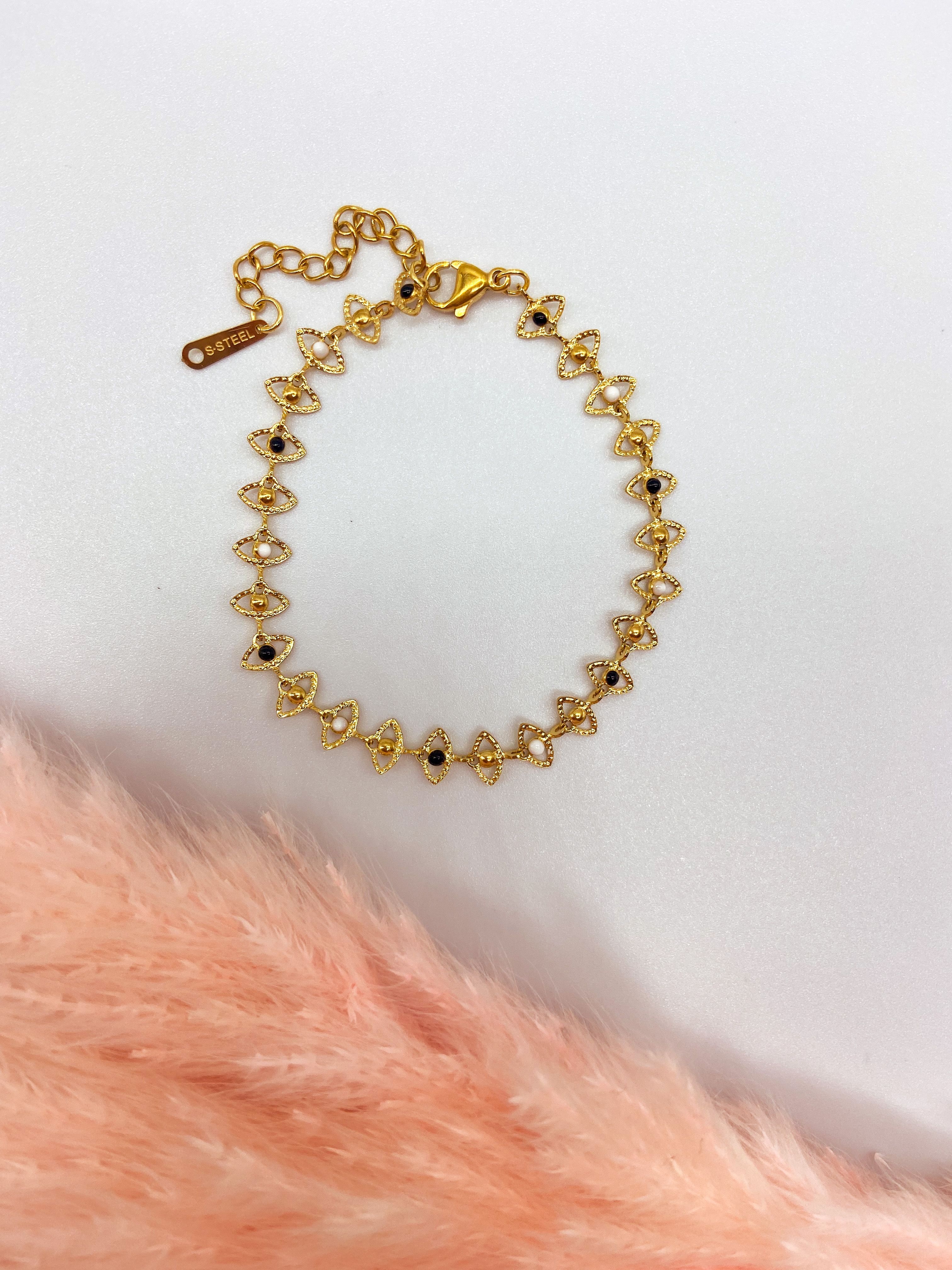 LAVENDER BRACELET - BLACK & WHITE ' - ' ΧΕΡΙΟΥ