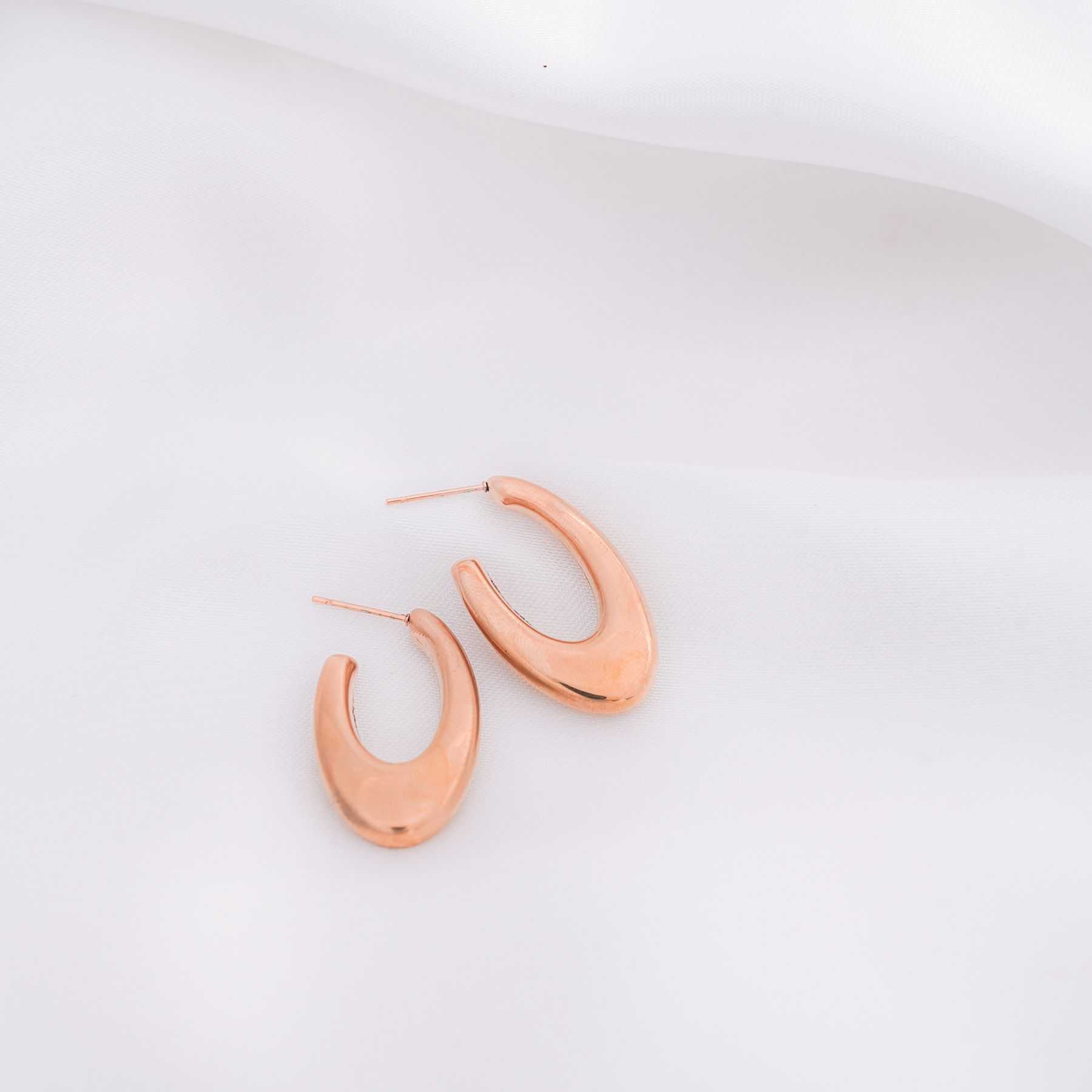 MULAN HOOPS - ROSE GOLD