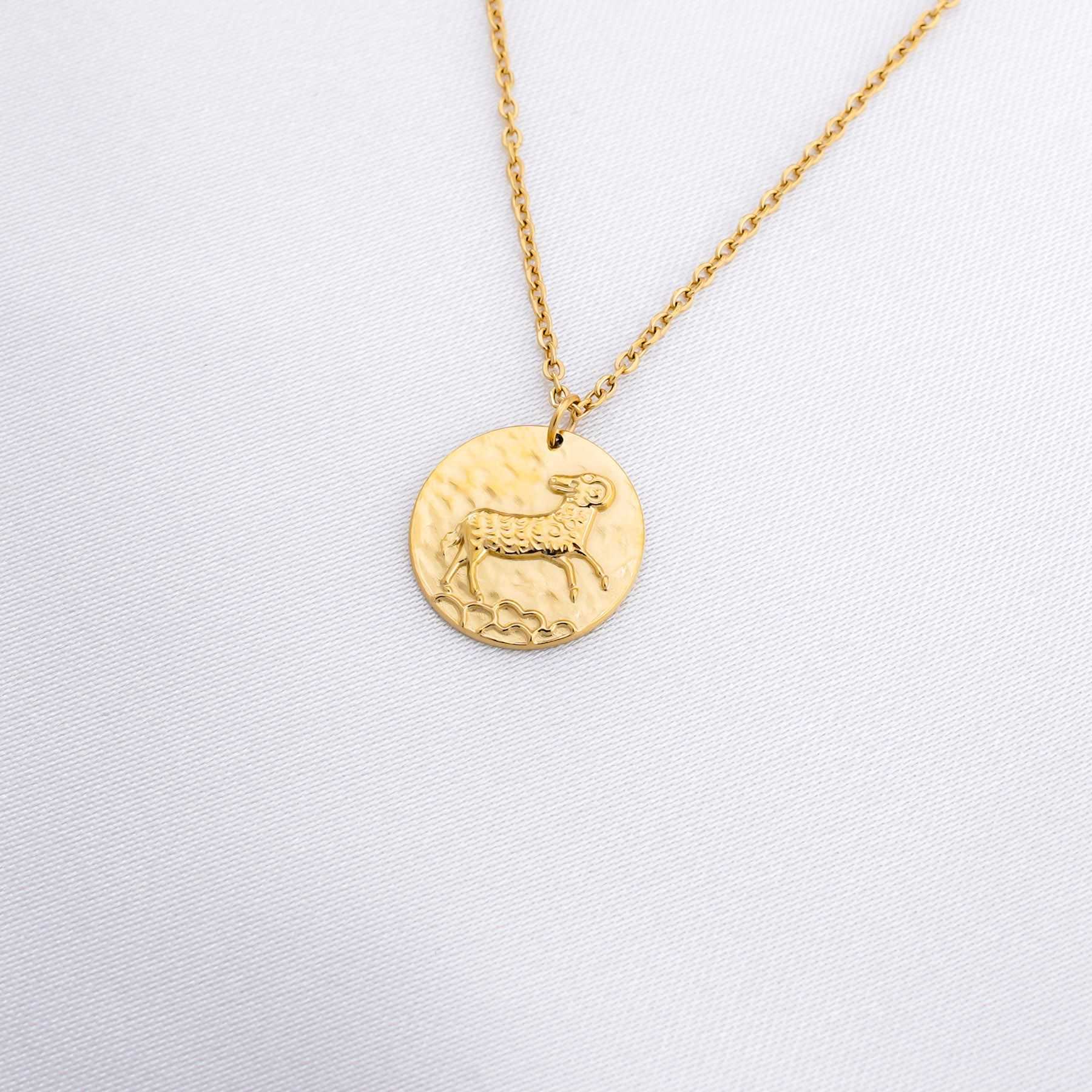 ZODIAC SIGN NECKLACE - ΚΡΙΟΣ ΧΡΥΣΟ  