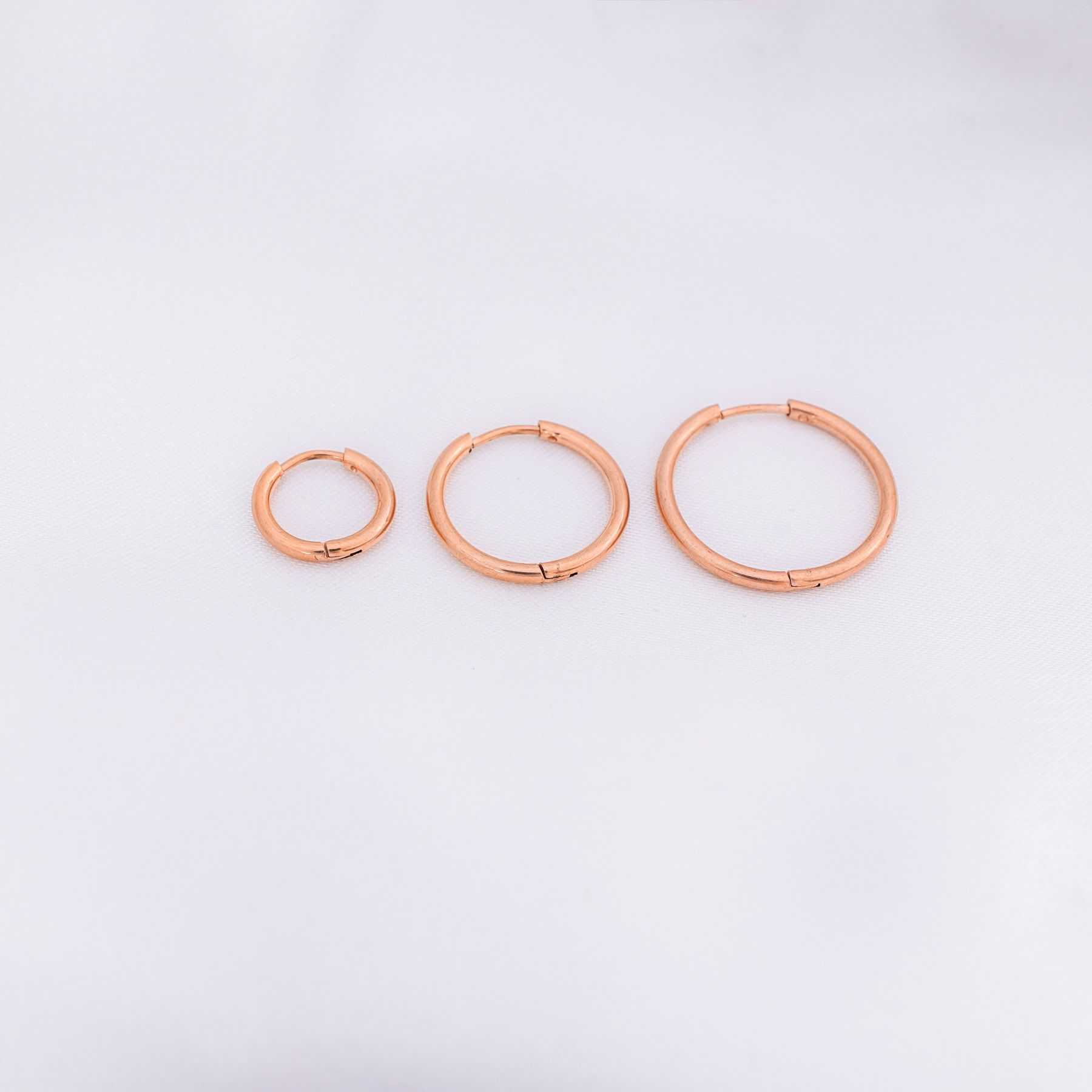 CONNIE TRIPLE HOOP SET - ROSE GOLD