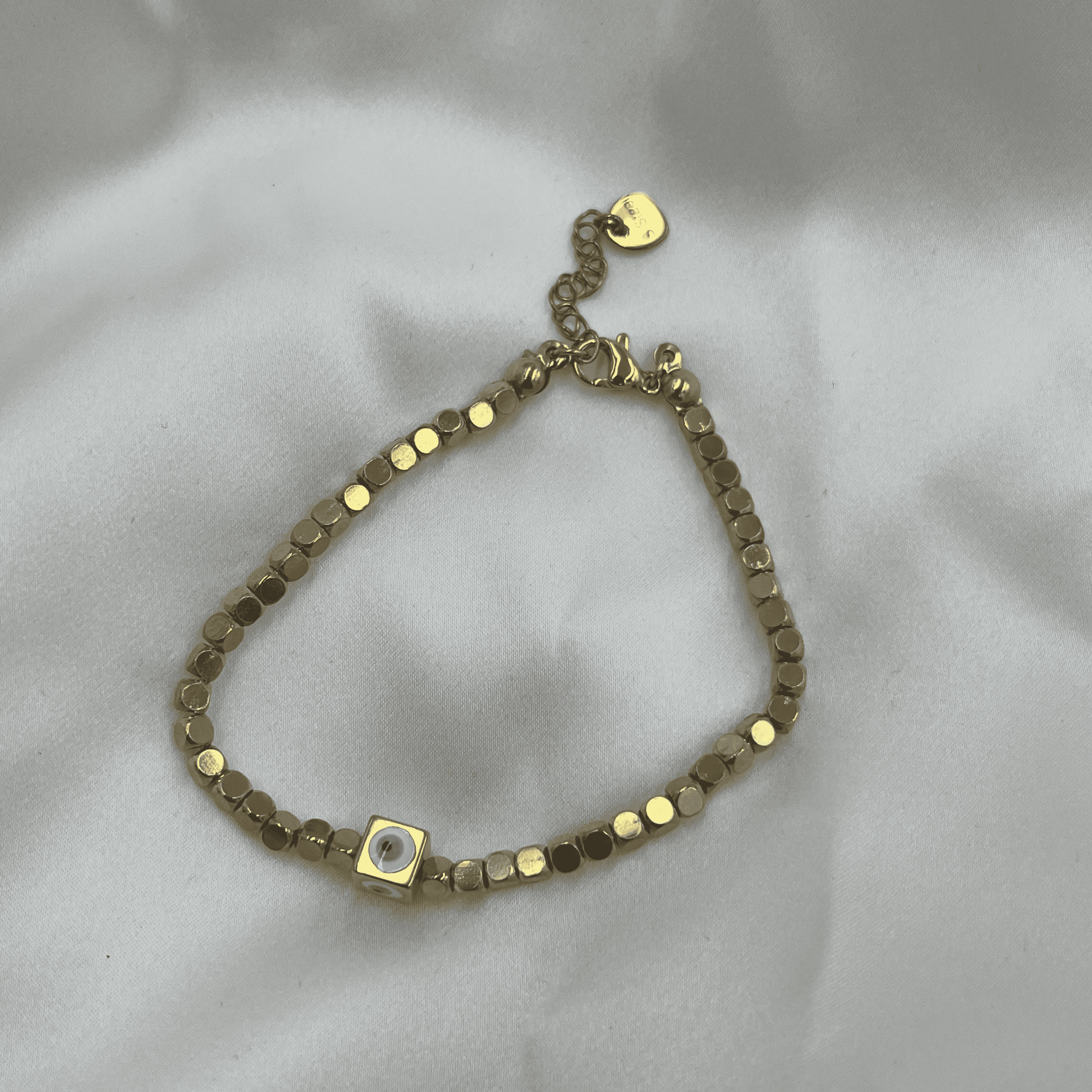 BLUE EYE GOLD BRACELET