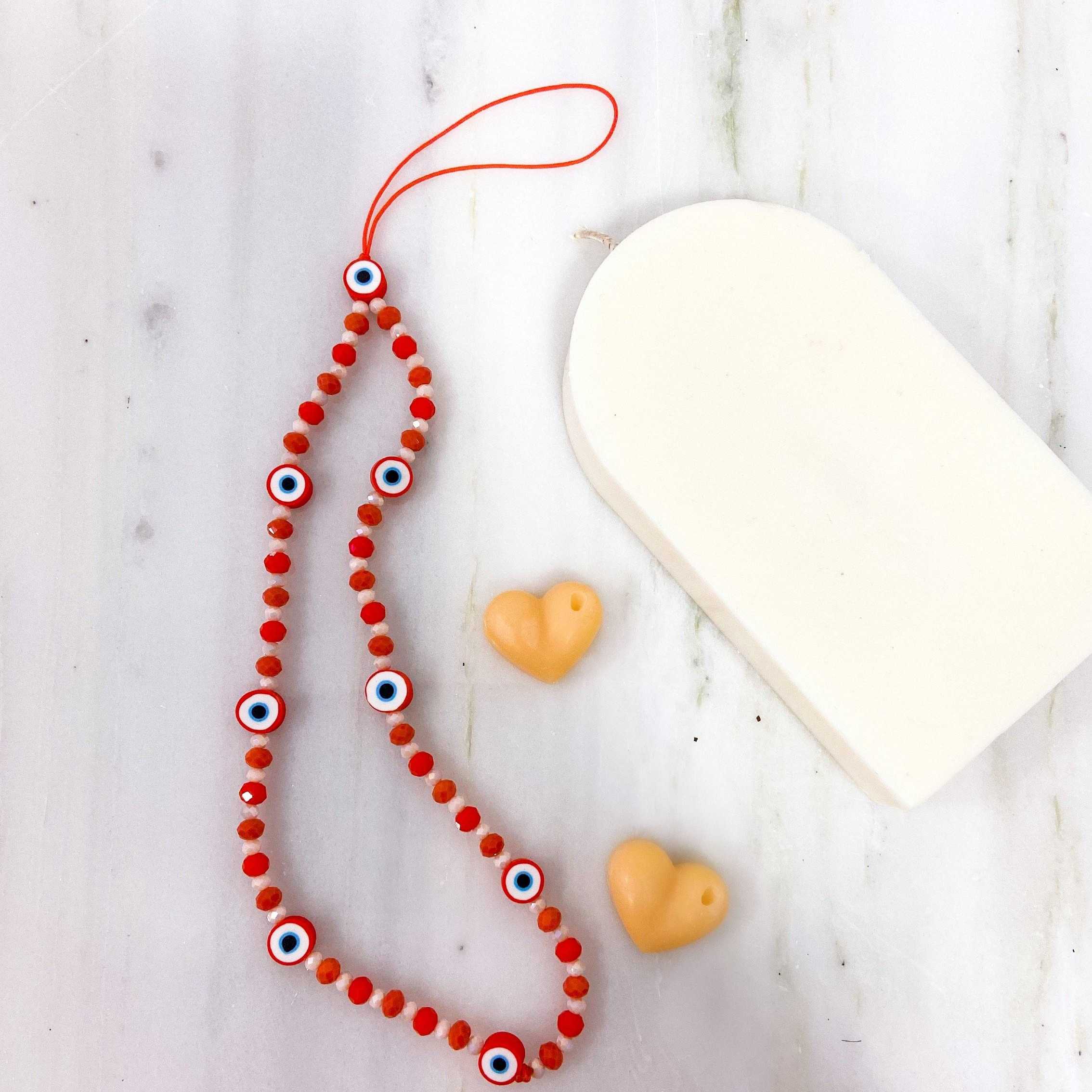 SUMMER SMOOTHIE  PHONE STRAP - RED