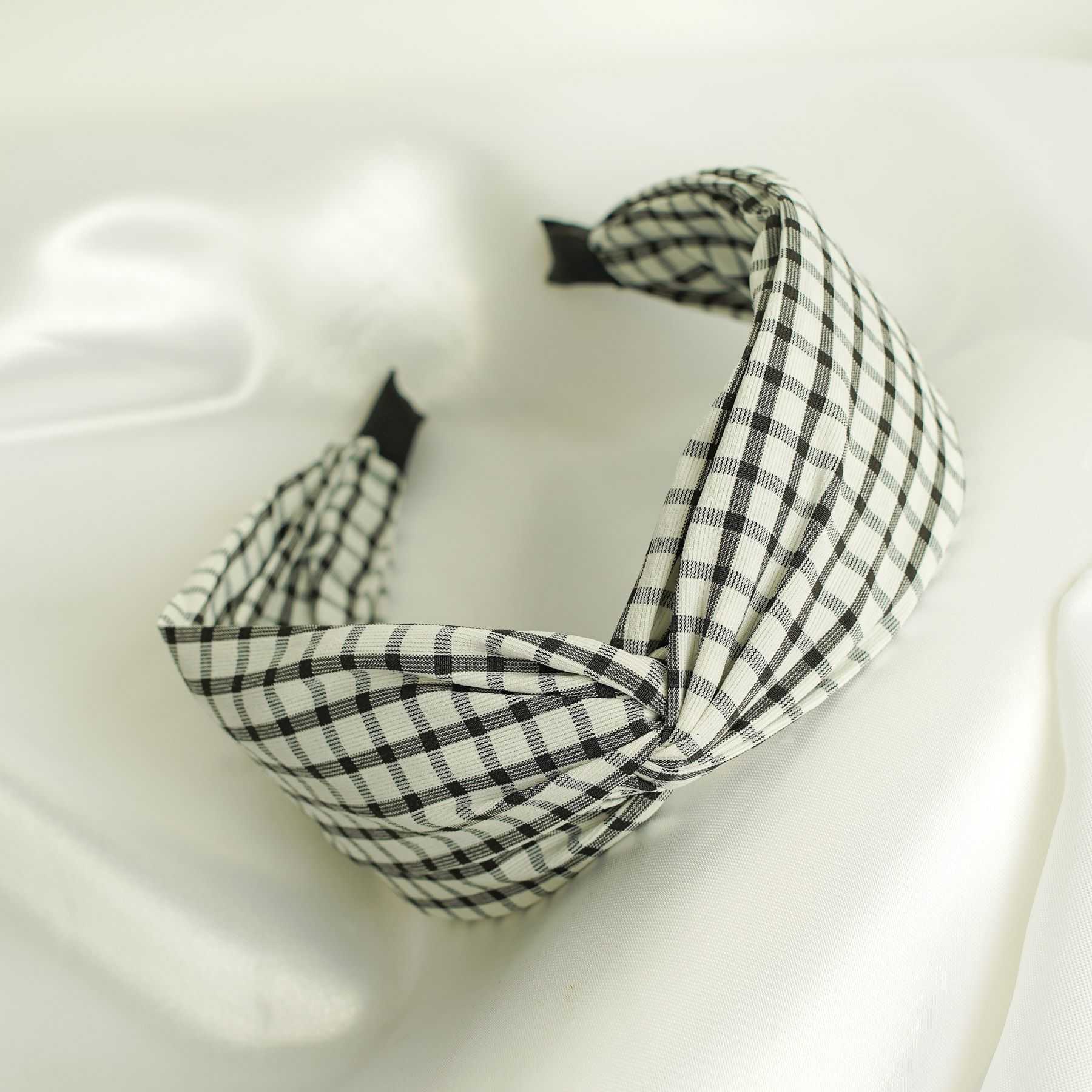 ELEONORA HEADBAND - WHITE & BLACK 