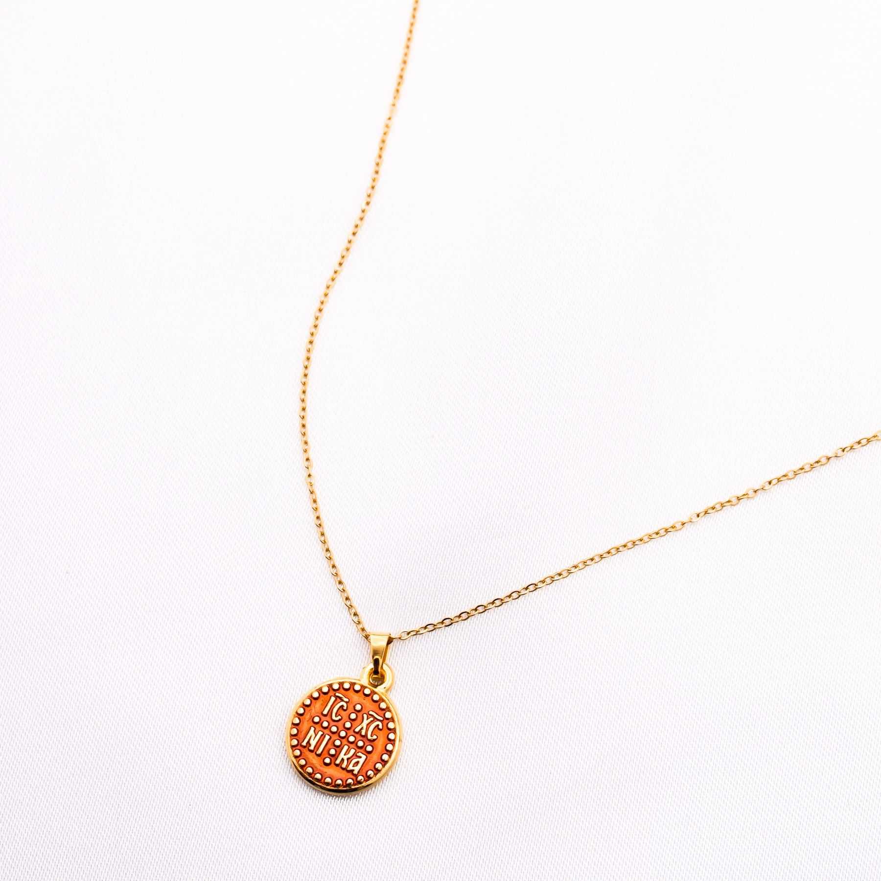 ΚΩΝΣΤΑΝΤΙΝΑΤΟ NECKLACE - GOLD & RED 