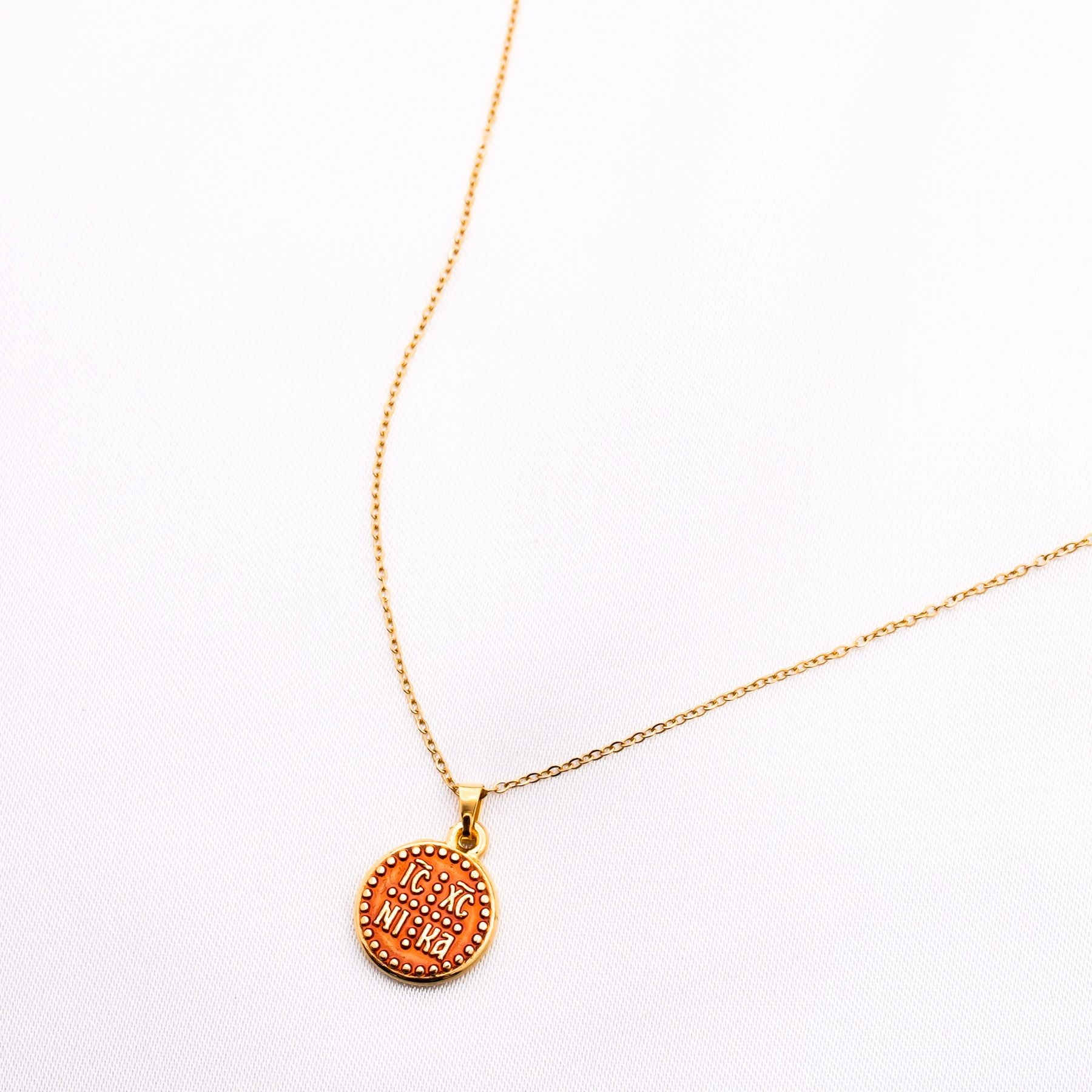 ΚΩΝΣΤΑΝΤΙΝΑΤΟ NECKLACE - GOLD & RED ' - ' ΚΩΝΣΤΑΝΤΙΝΑΤΑ