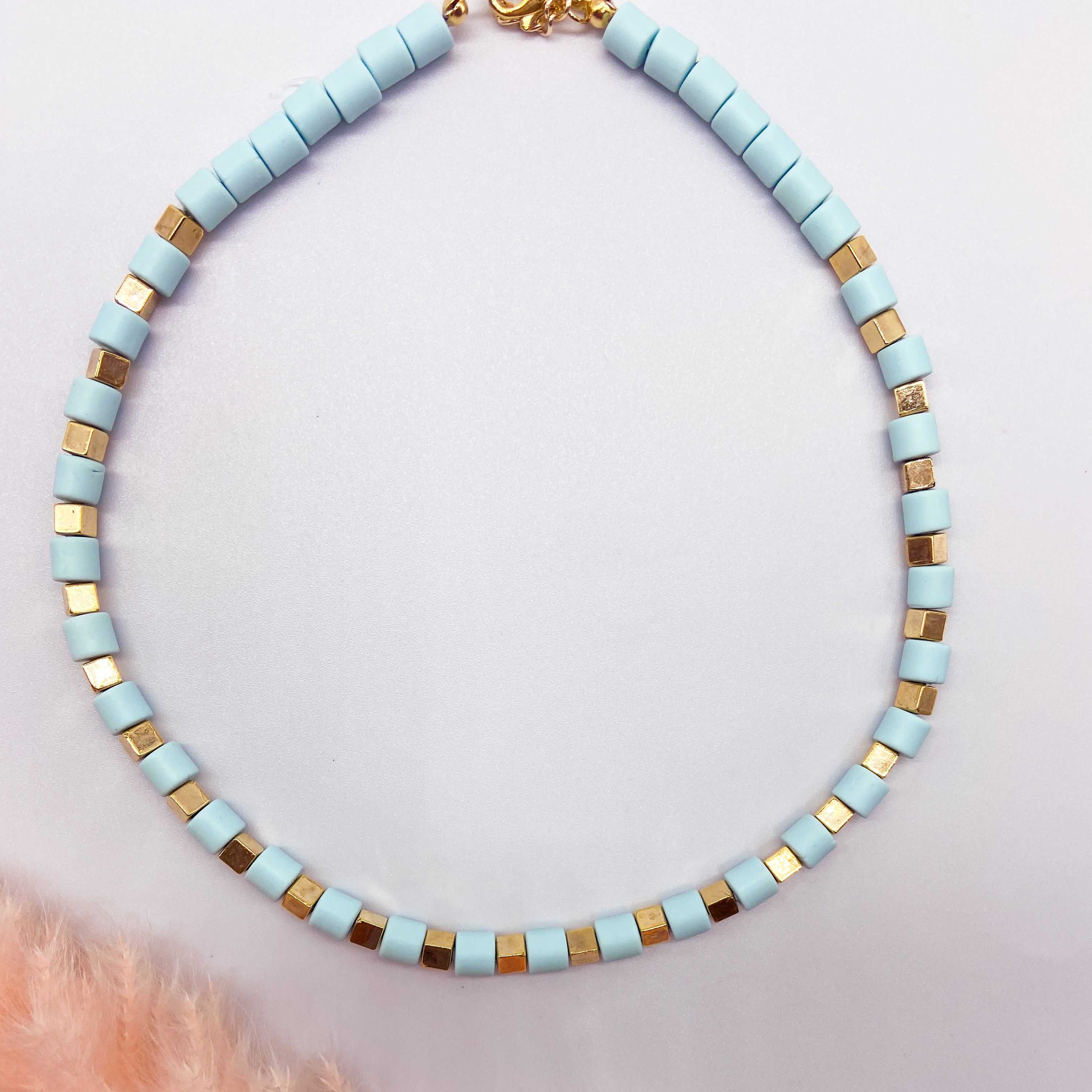 TRINIDAD NECKLACE - LIGHT BLUE 
