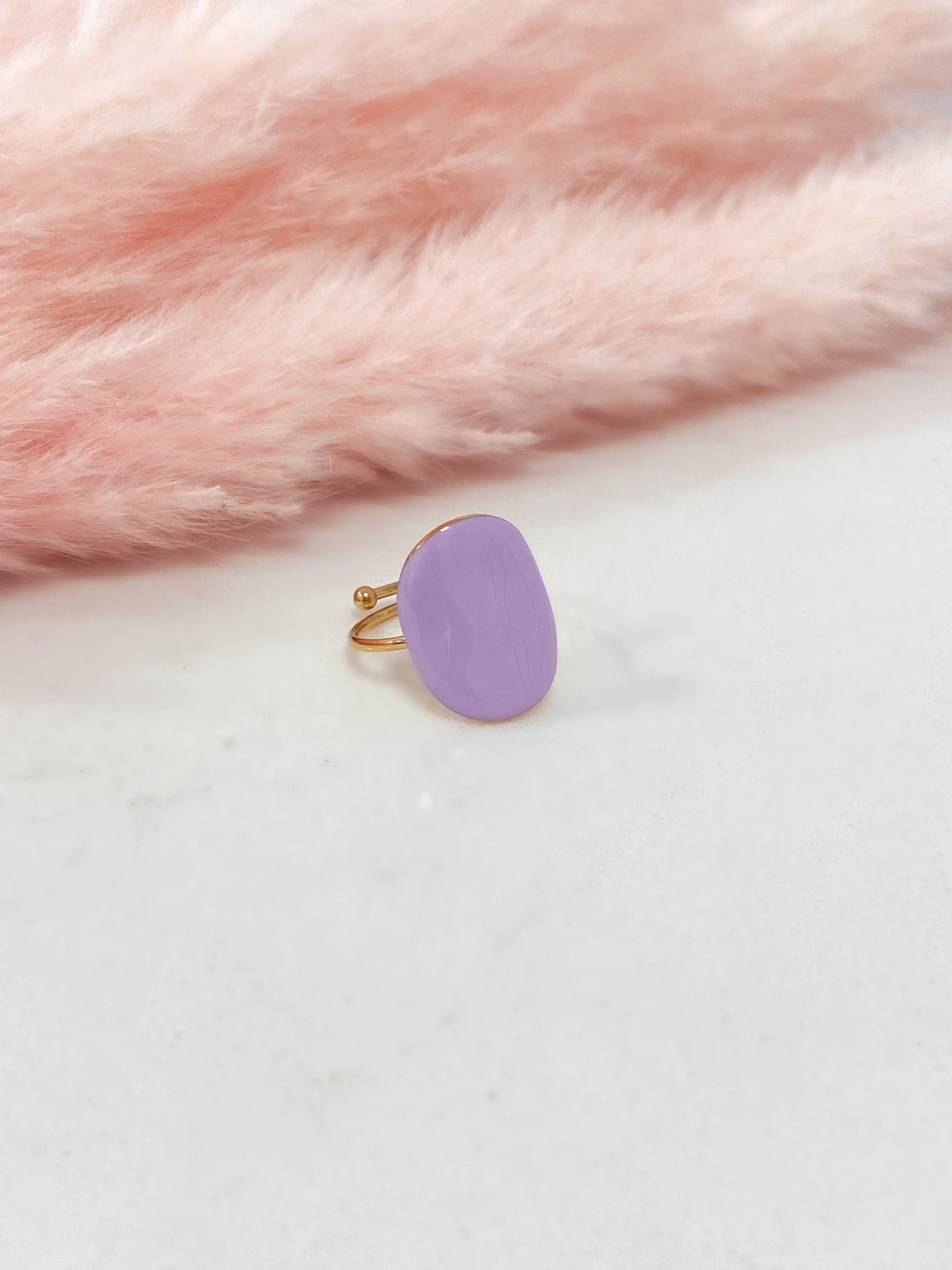 CARAMEL RING - GOLD & PURPLE ' - ' ΔΑΧΤΥΛΙΔΙΑ