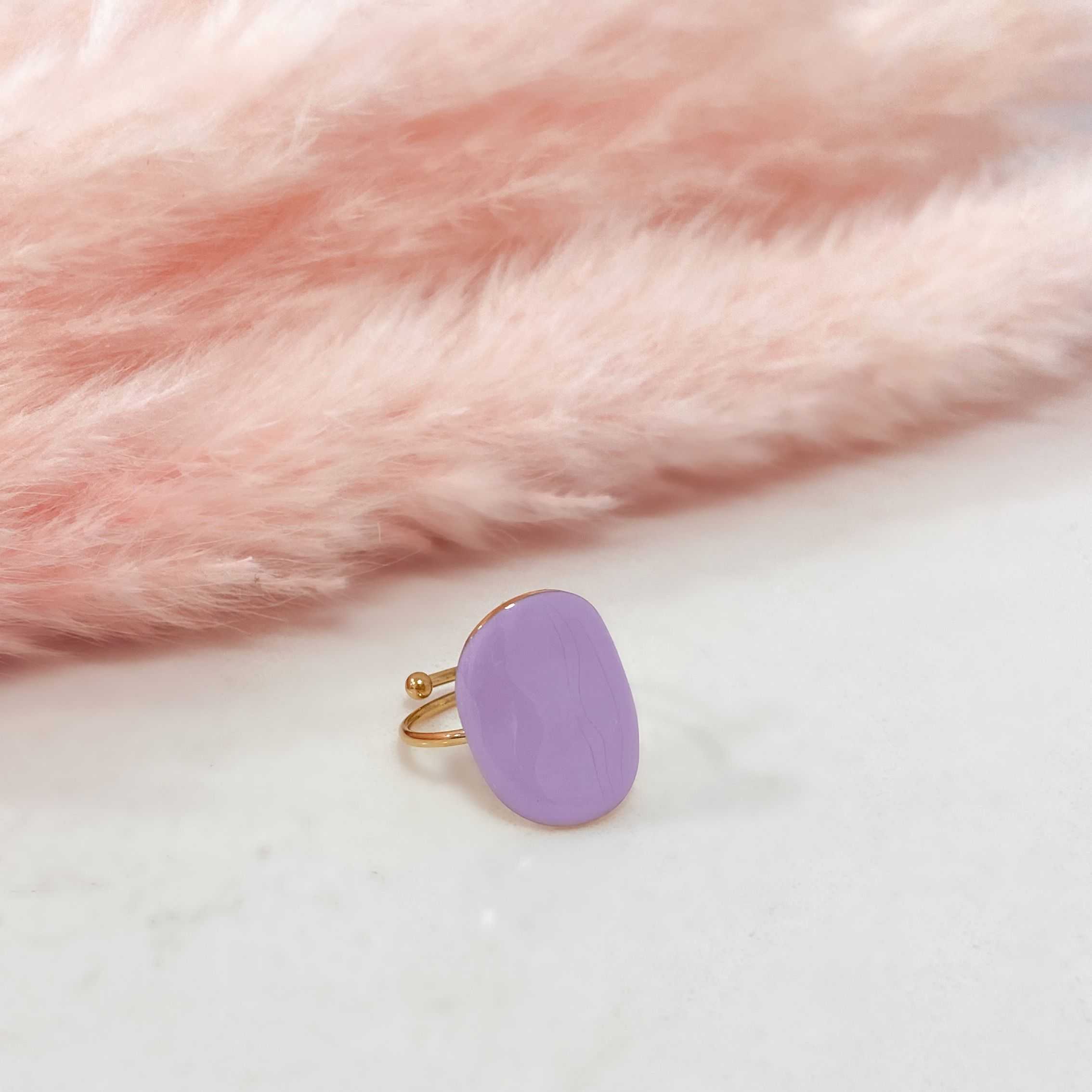 CARAMEL RING - GOLD & PURPLE 