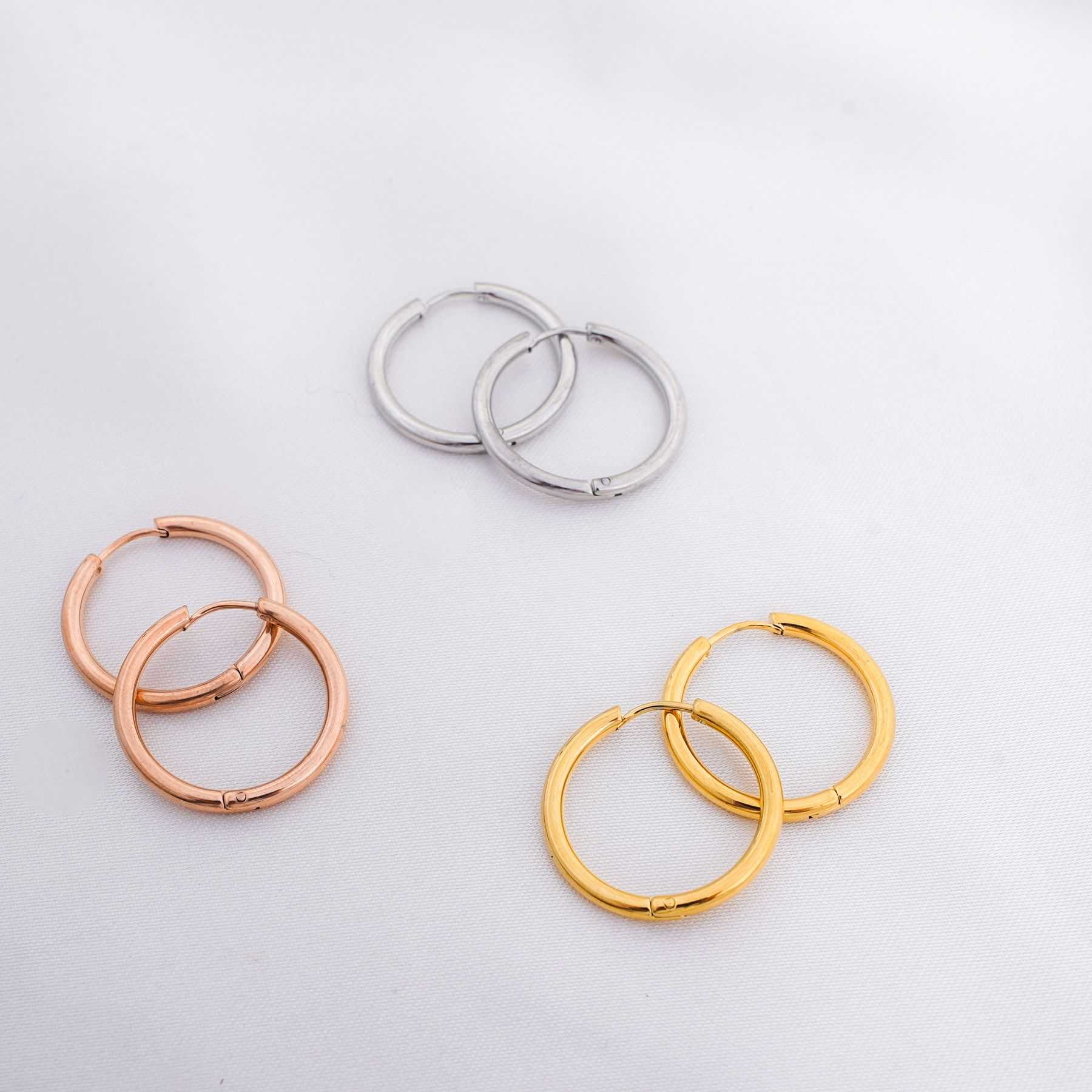 ILEANA HOOPS - ROSE GOLD