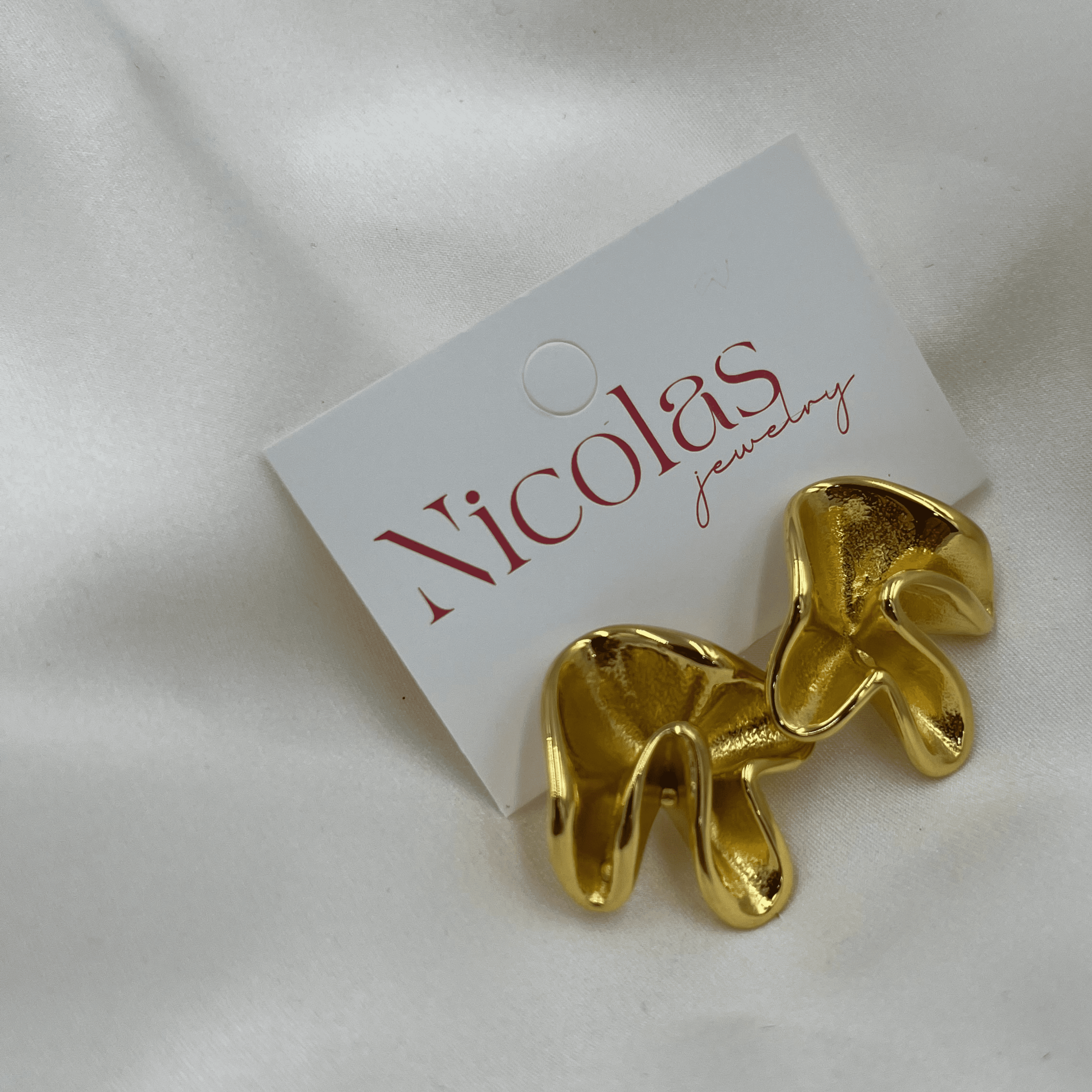 ABSTRACTO GOLD EARRINGS