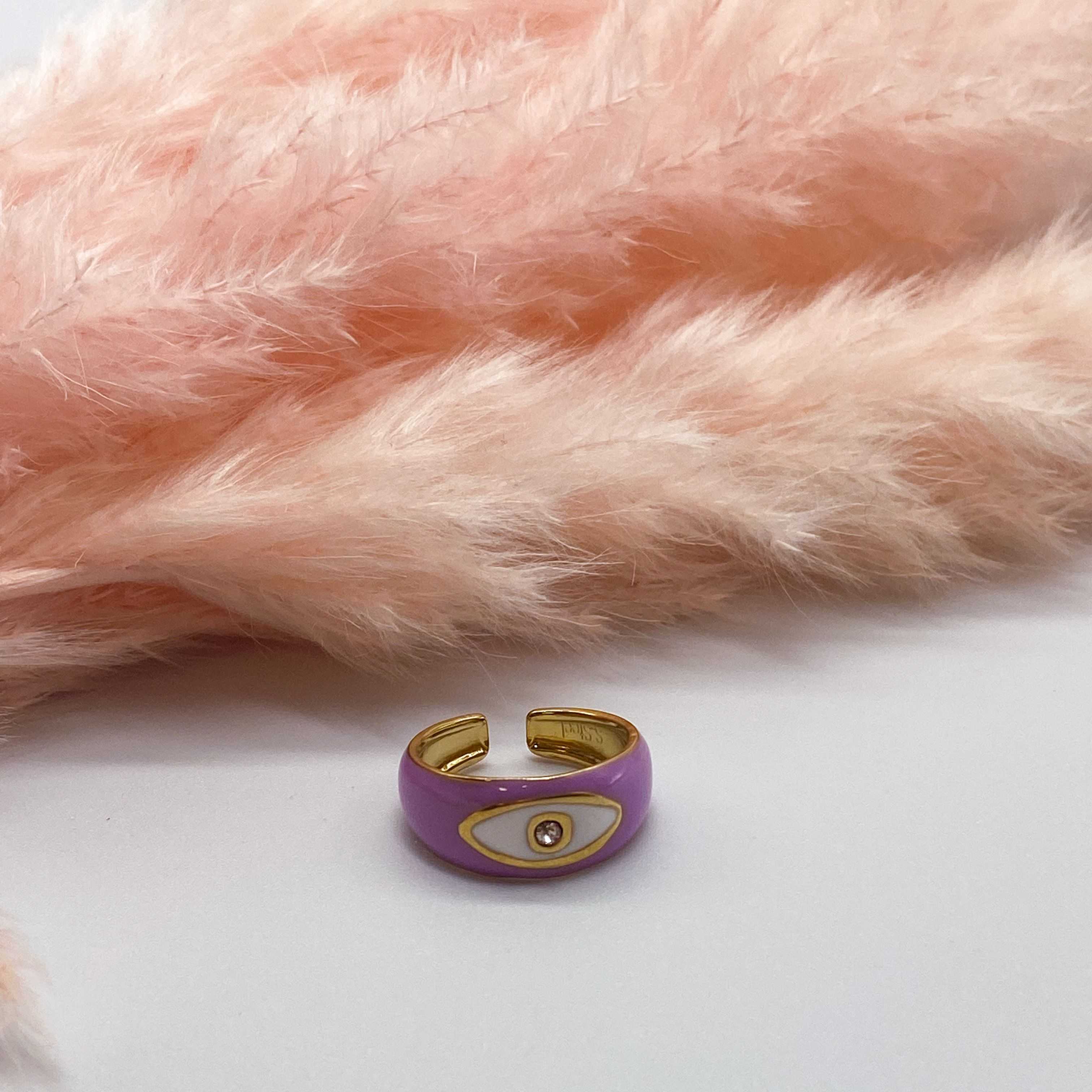 ATHELIA RING - GOLD & PURPLE 
