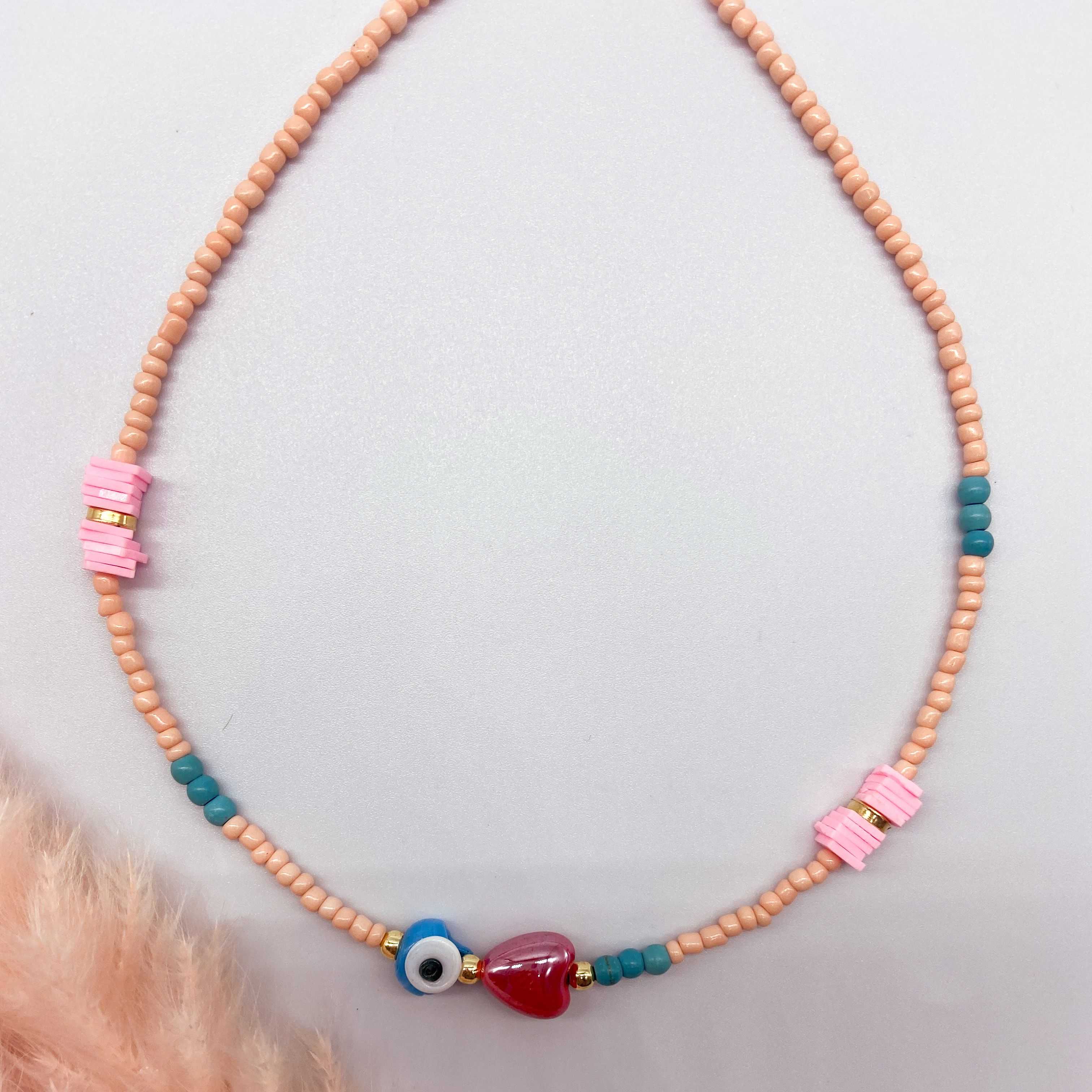 CUBA NECKLACE - LIGHT PINK 