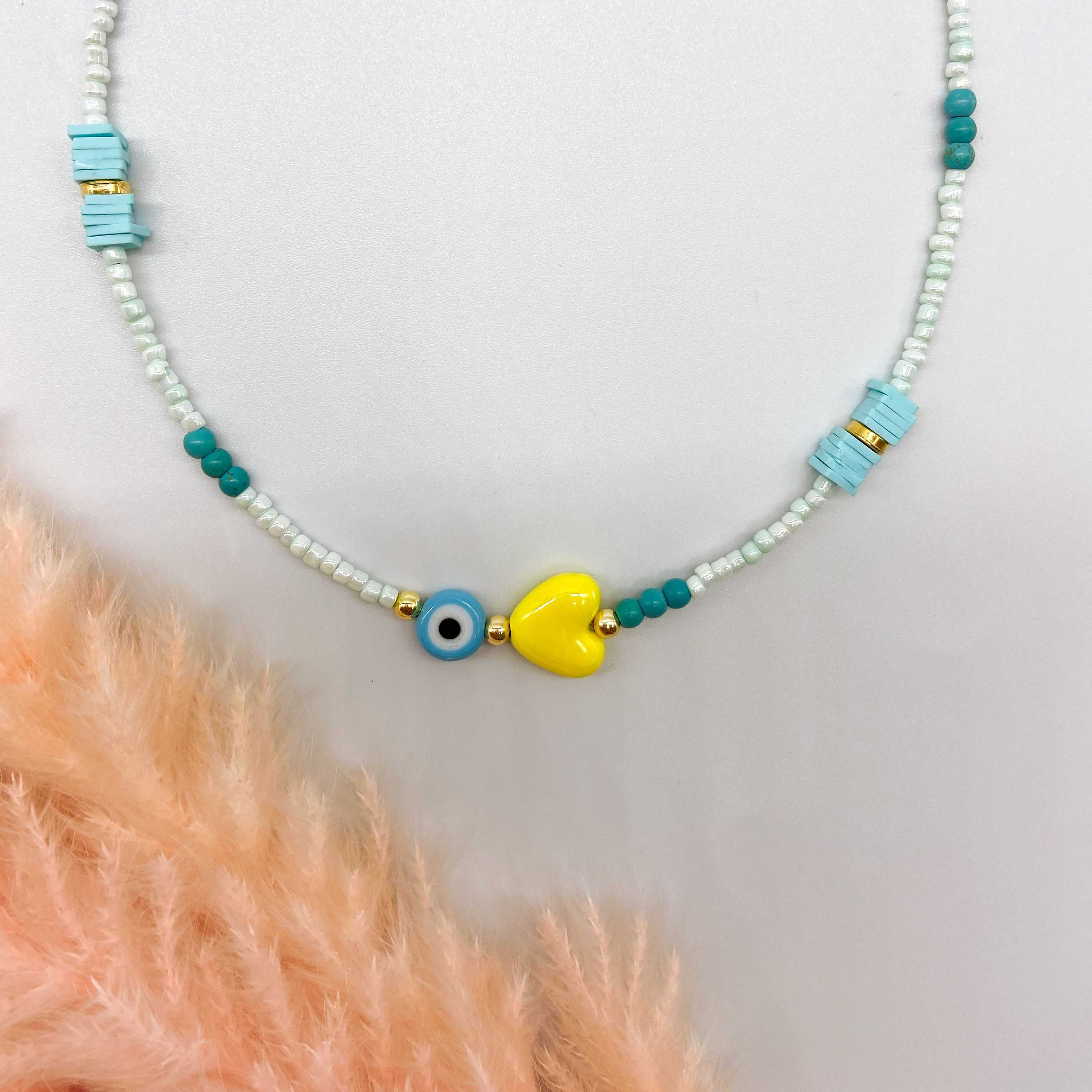 CUBA NECKLACE - LIGHT BLUE 