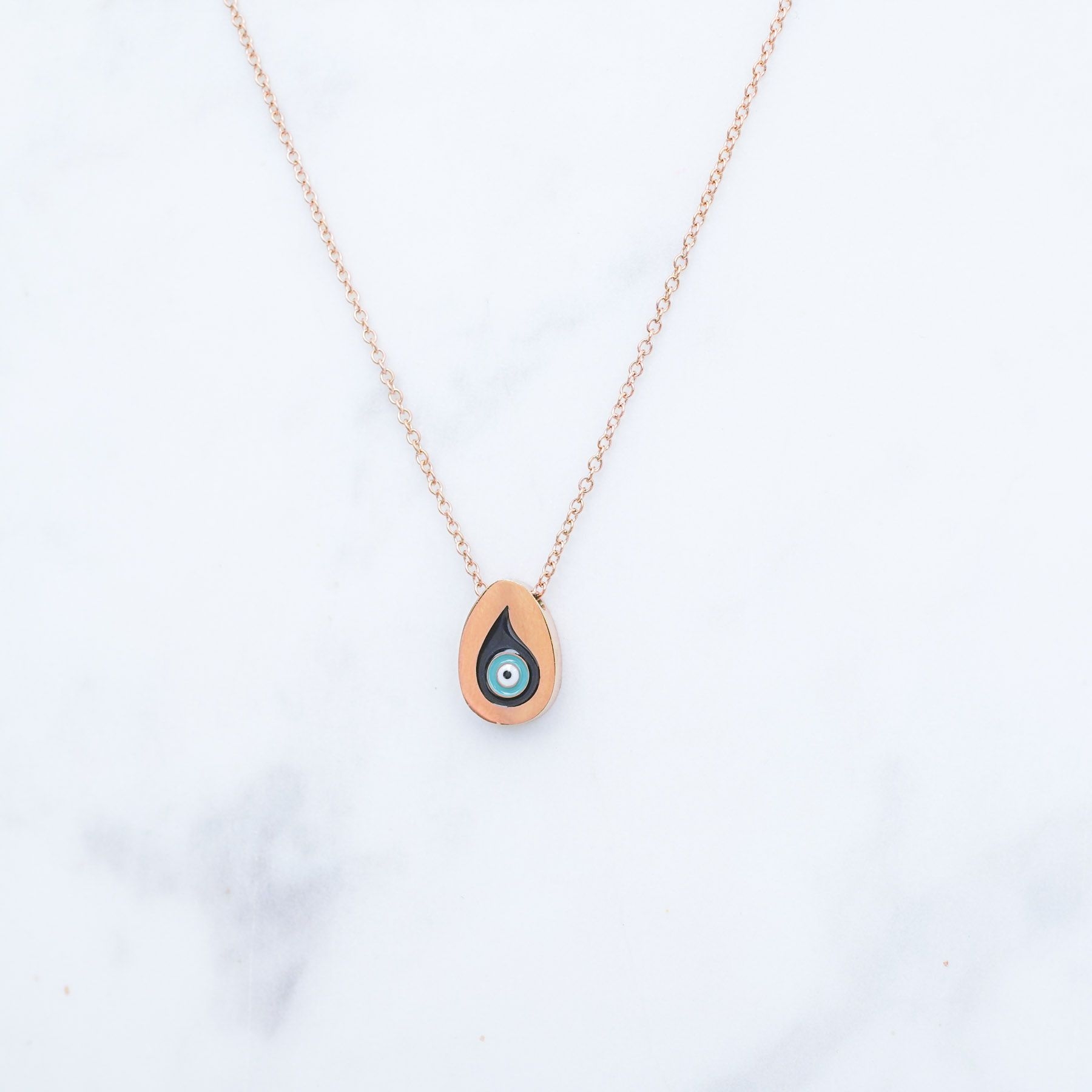 GOOD LUCK NECKLACE - ROSE GOLD ' - ' ΜΕΝΤΑΓΙΟΝ