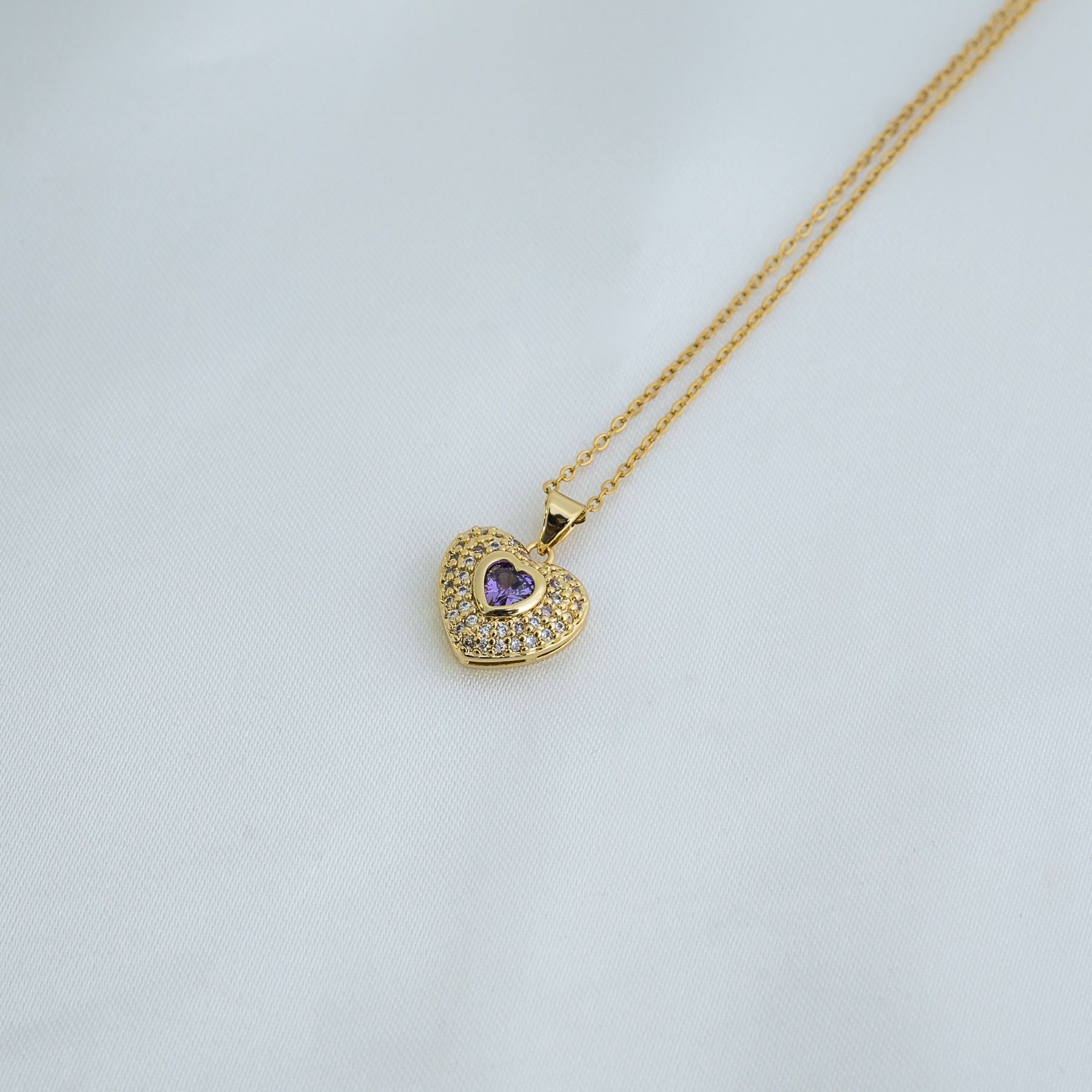 MY EVERYTHING NECKLACE - GOLD & PURPLE ' - ' ΜΕΝΤΑΓΙΟΝ