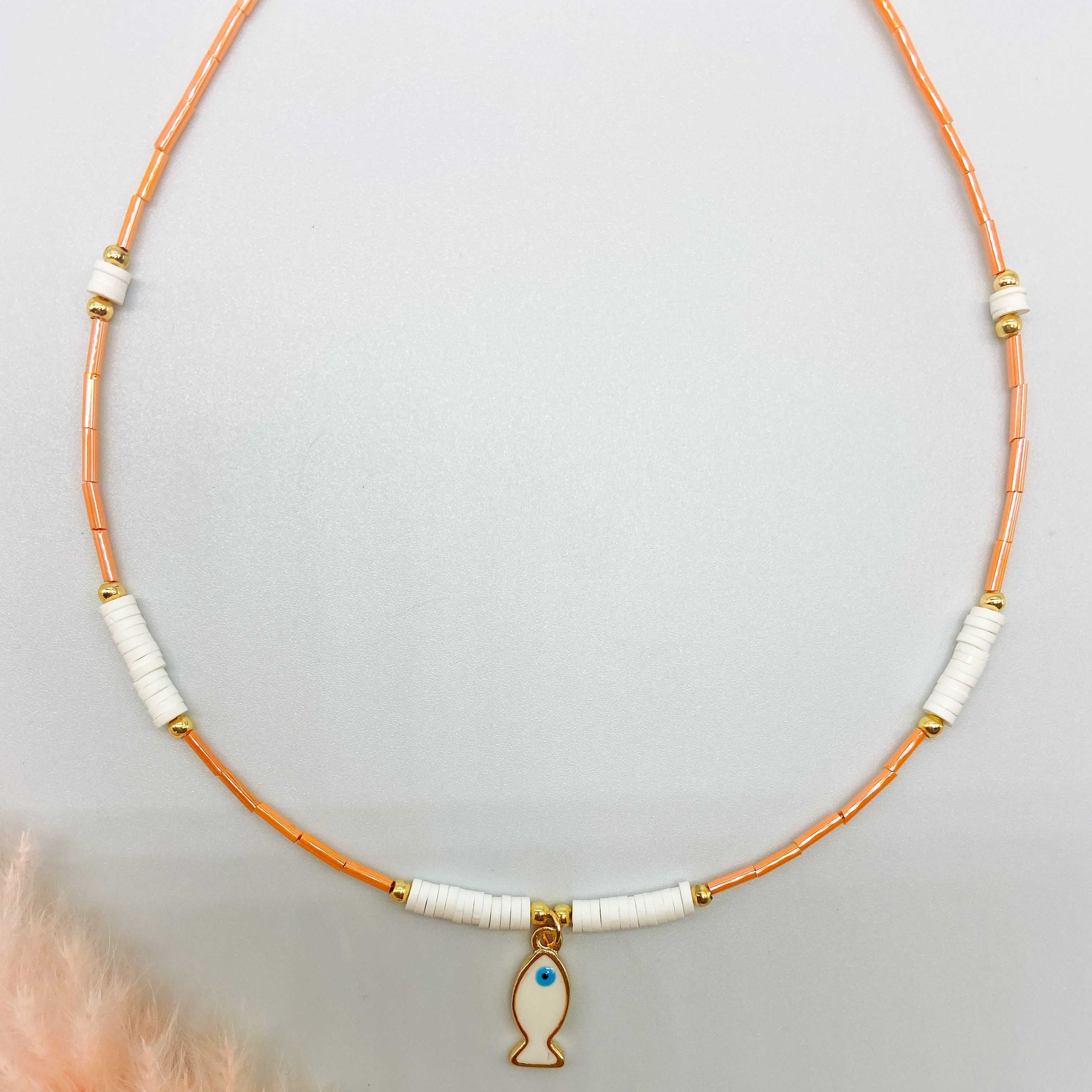 ARIEL NECKLACE - ORANGE 