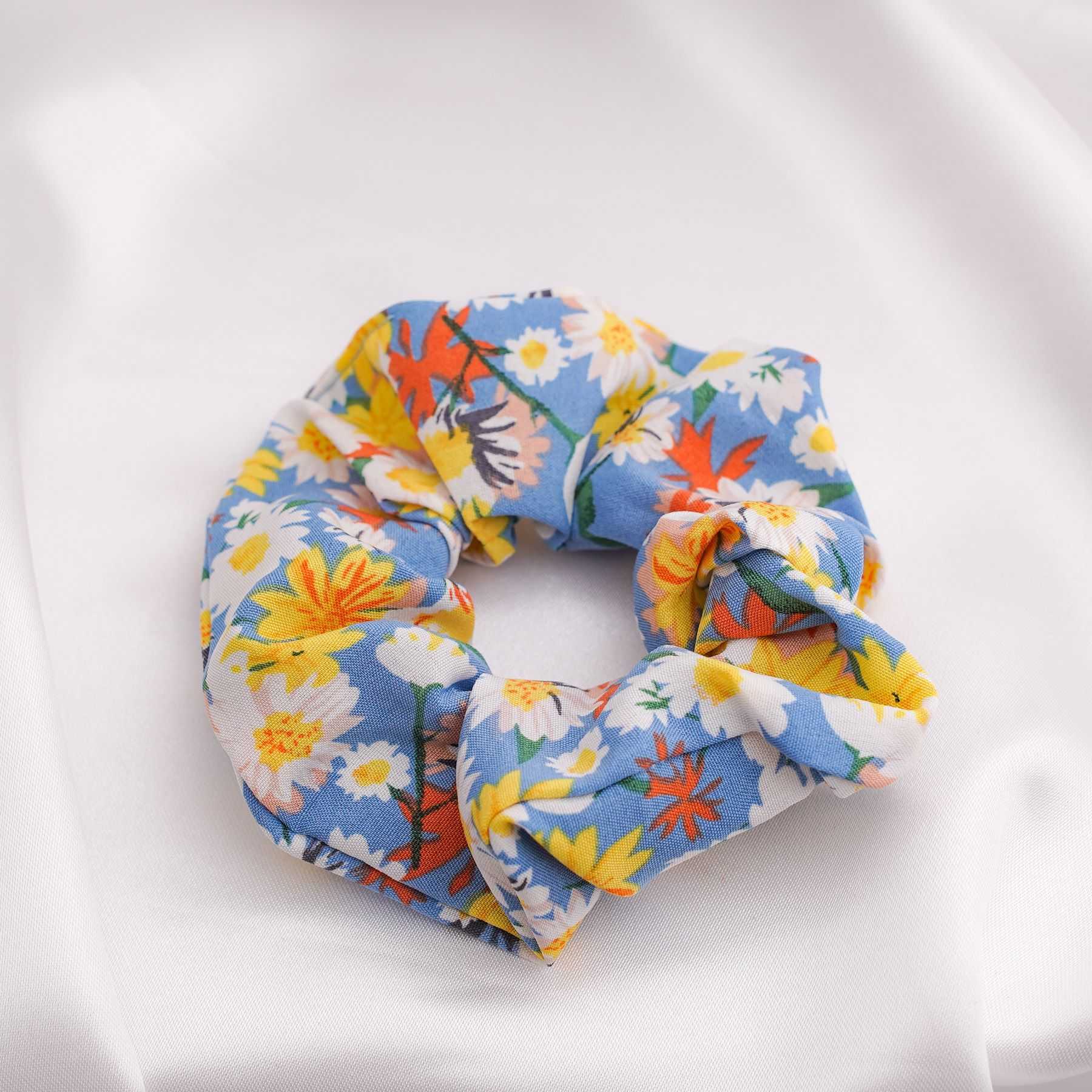 HELIANTHUS SCRUNCHIE - BLUE
