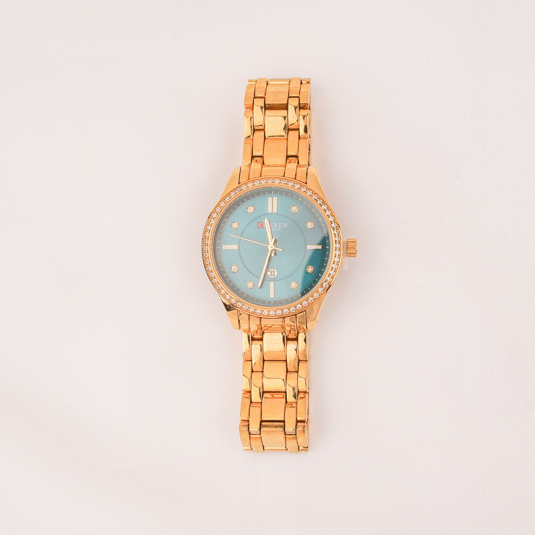 CURREN WATCH - GOLD & GREEN ' - ' ΡΟΛΟΓΙΑ
