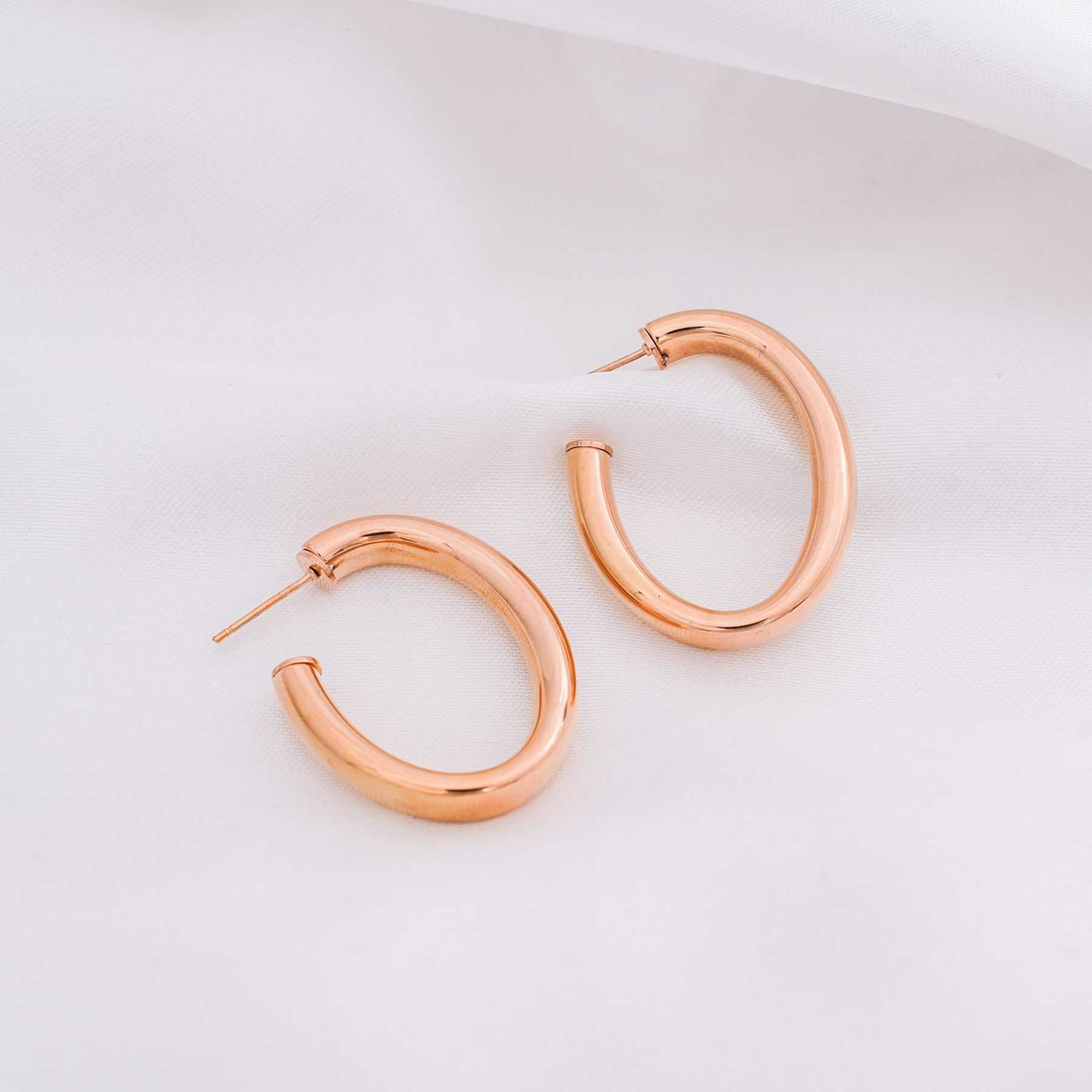 SUNDAY HOOPS - ROSE GOLD